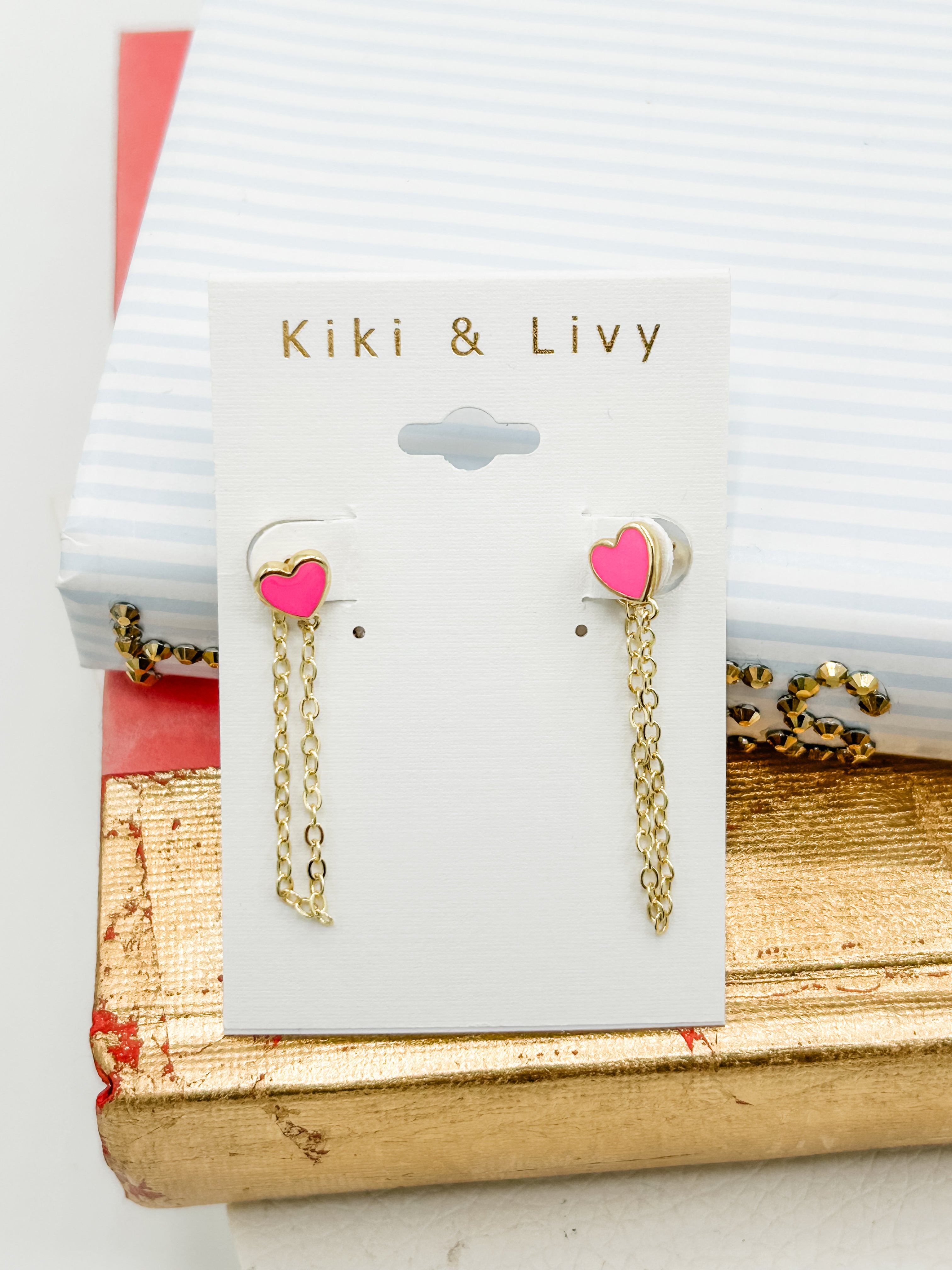 Heart Chain Earrings