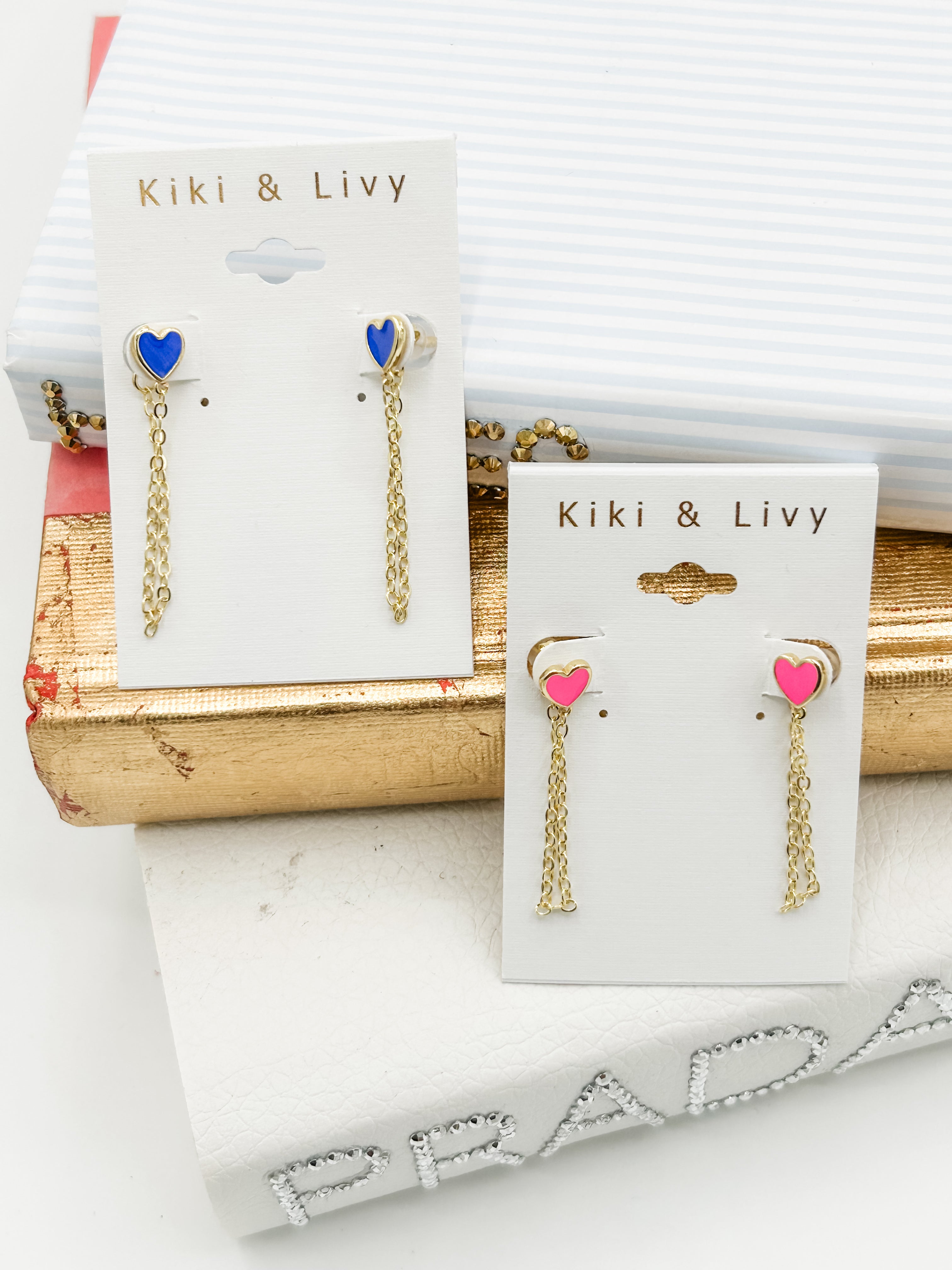 Heart Chain Earrings