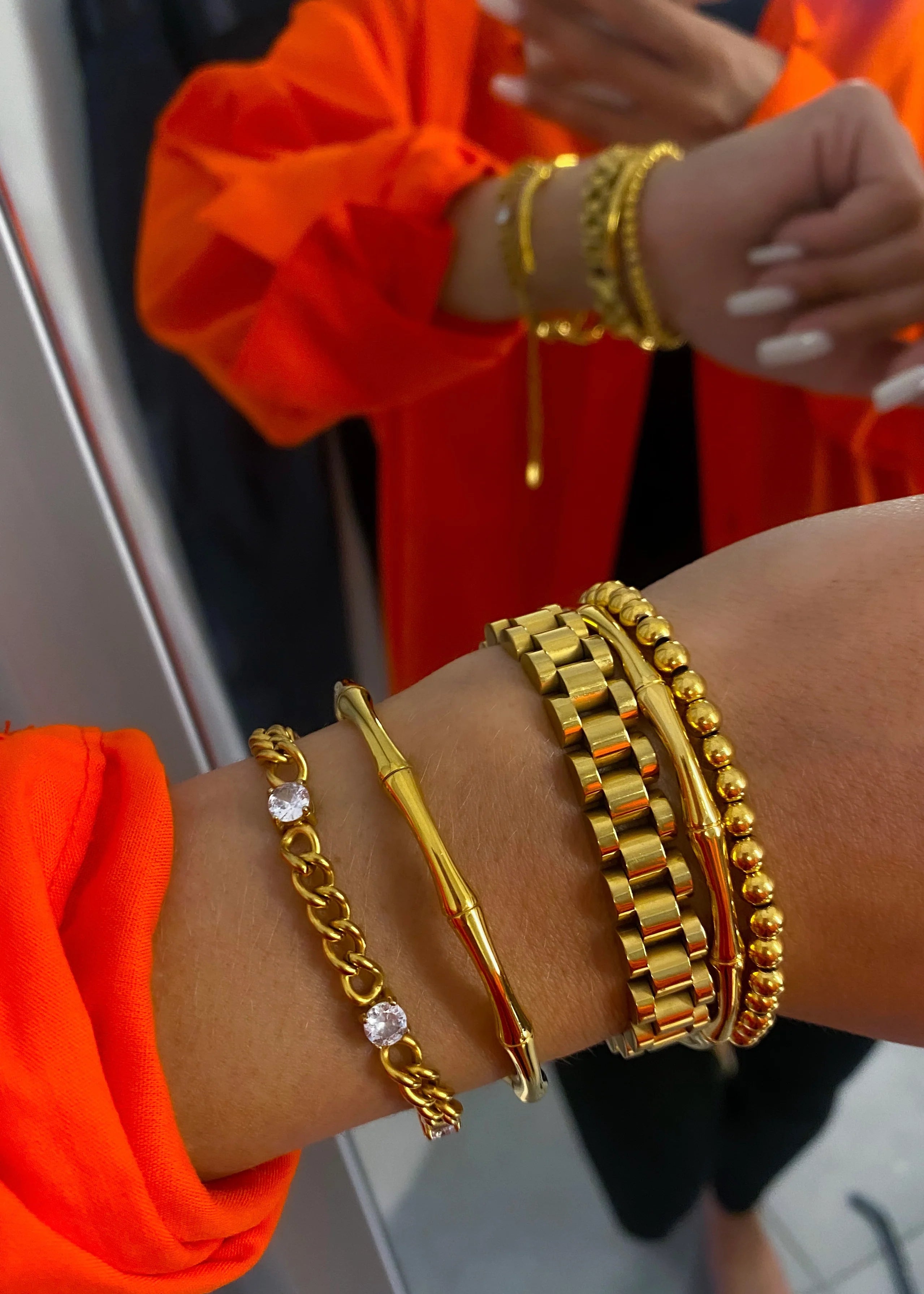 The Thin Gold Watch Band Bracelet