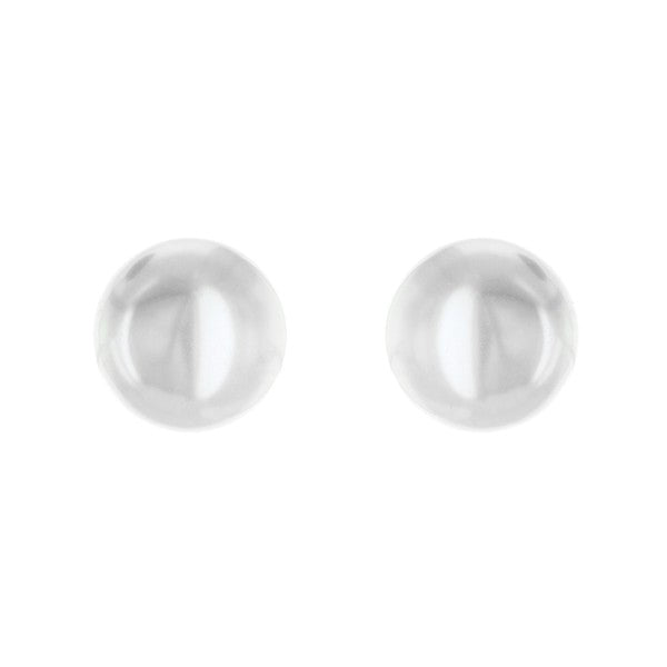 White Pearl Stud Earrings