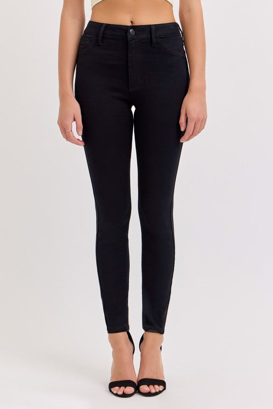 Black High Rise Super Skinny Jeans