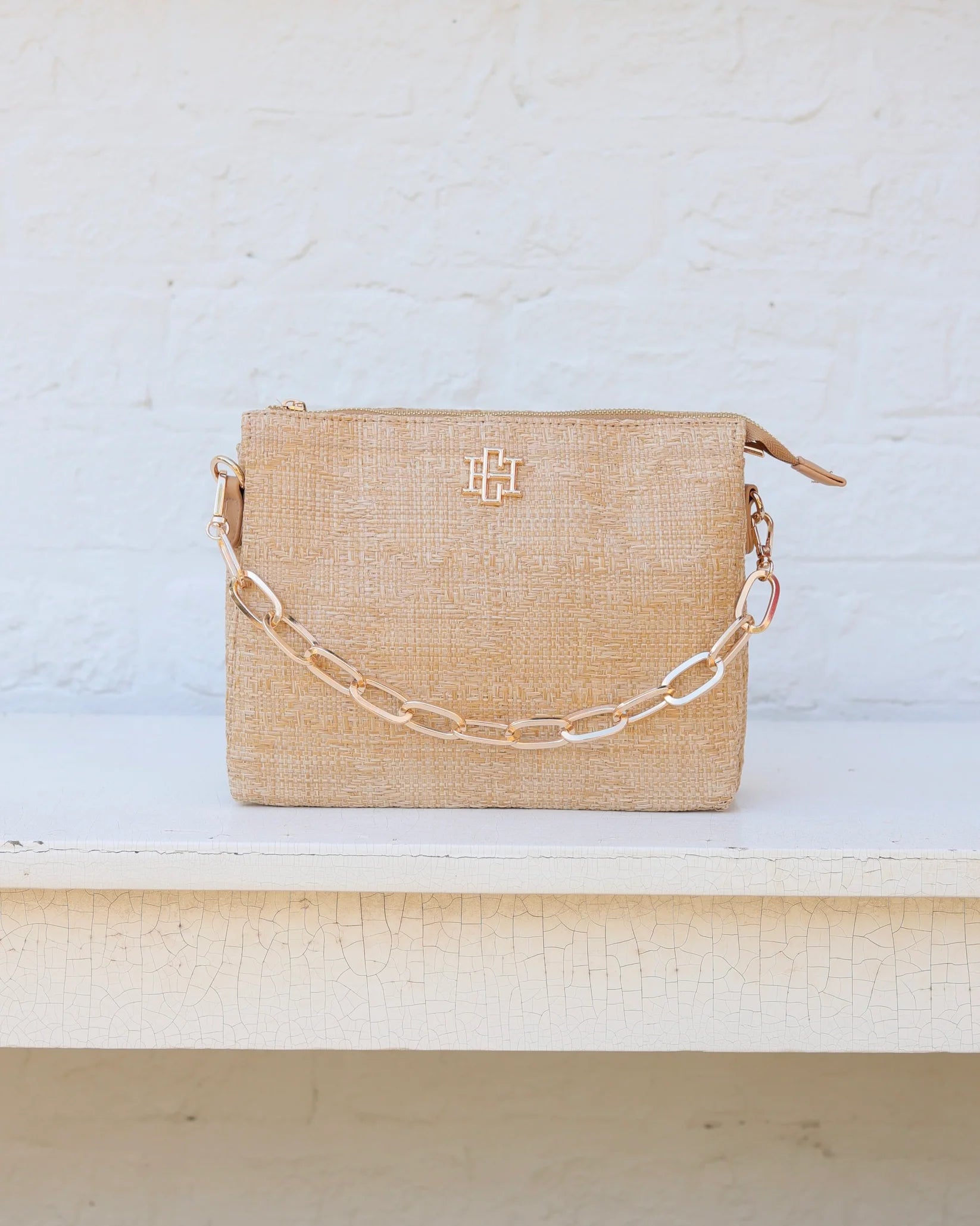 Arianna Crossbody Natural Lattice