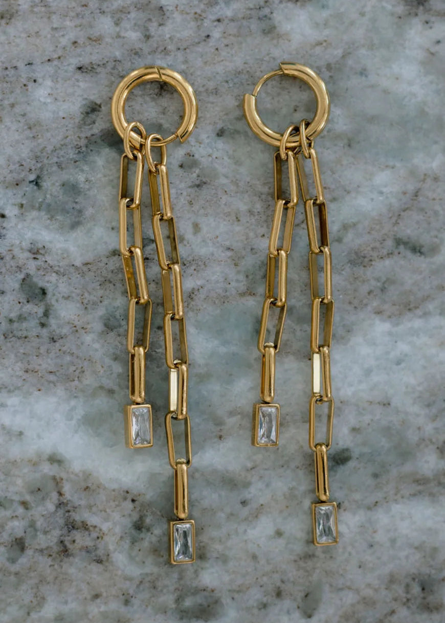 The Gold Chelsea Chain Earrings