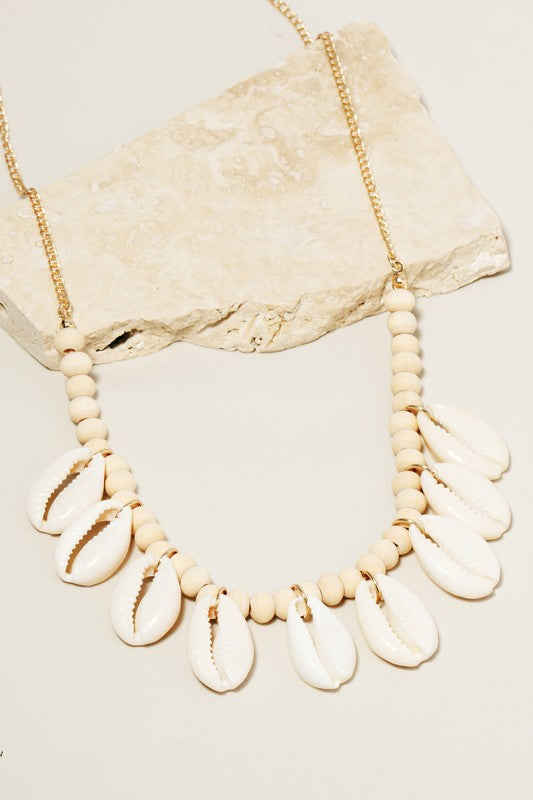 Puka Shell Beaded Necklace