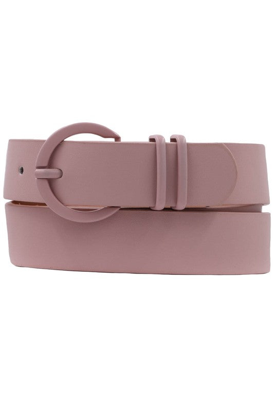 Blush Monochromatic Circle Loop Belt