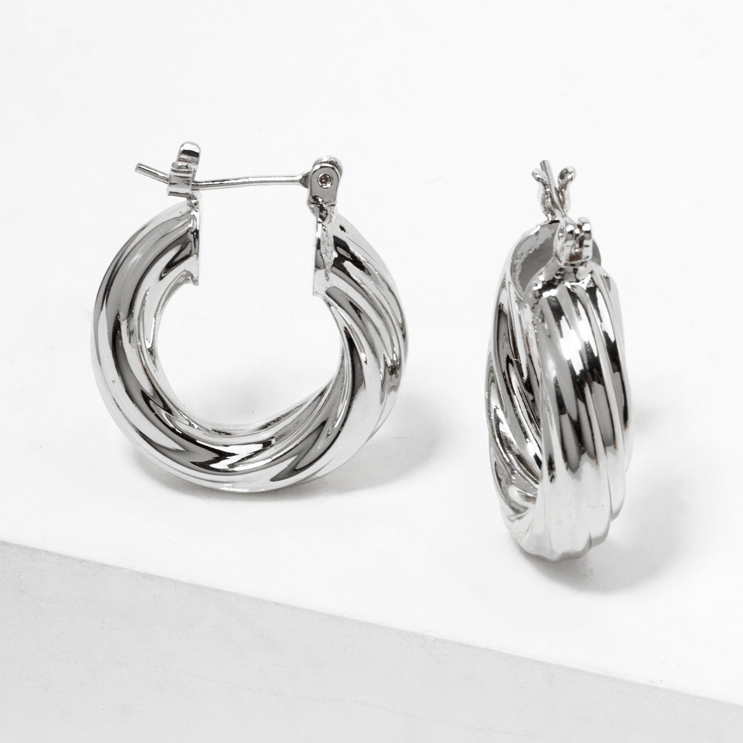 Twisted Hoop Earrings