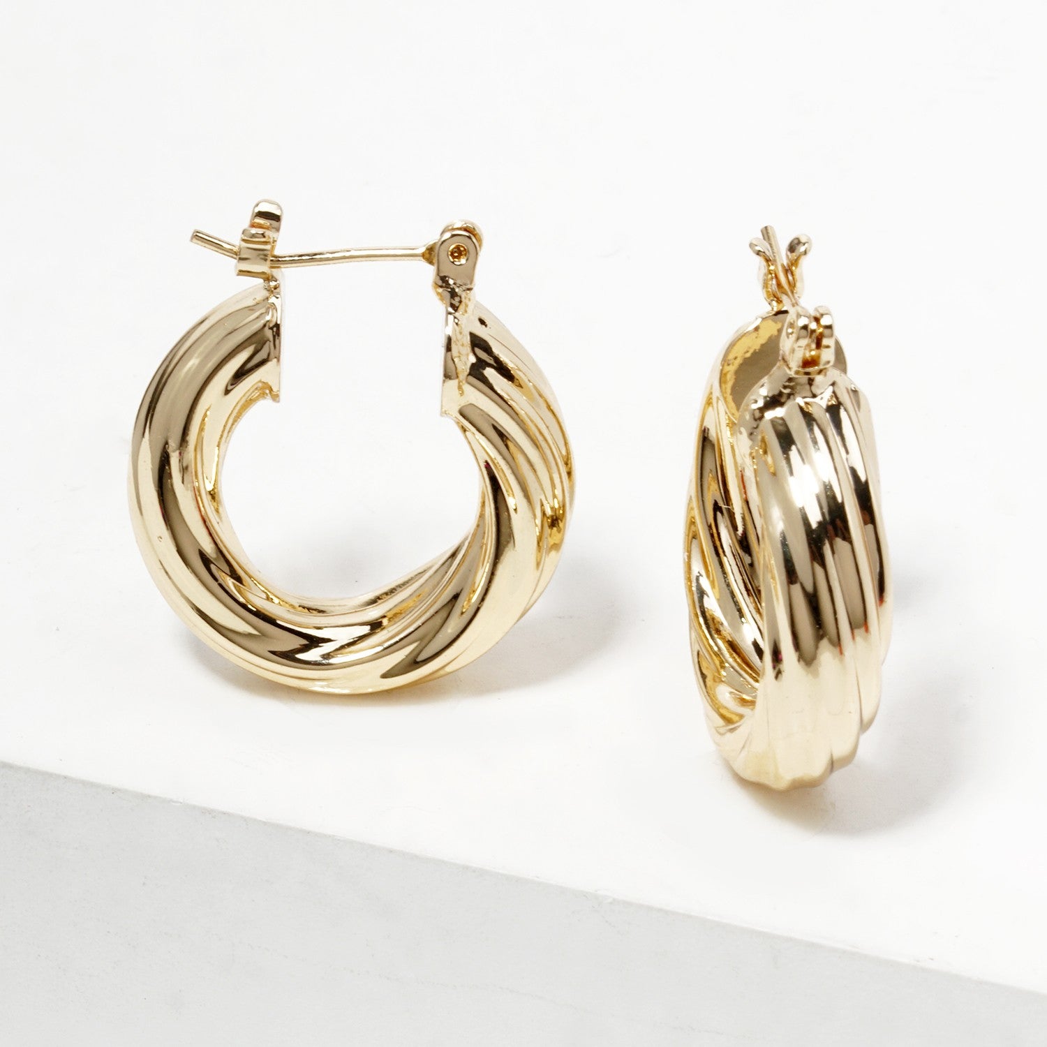 Twisted Hoop Earrings