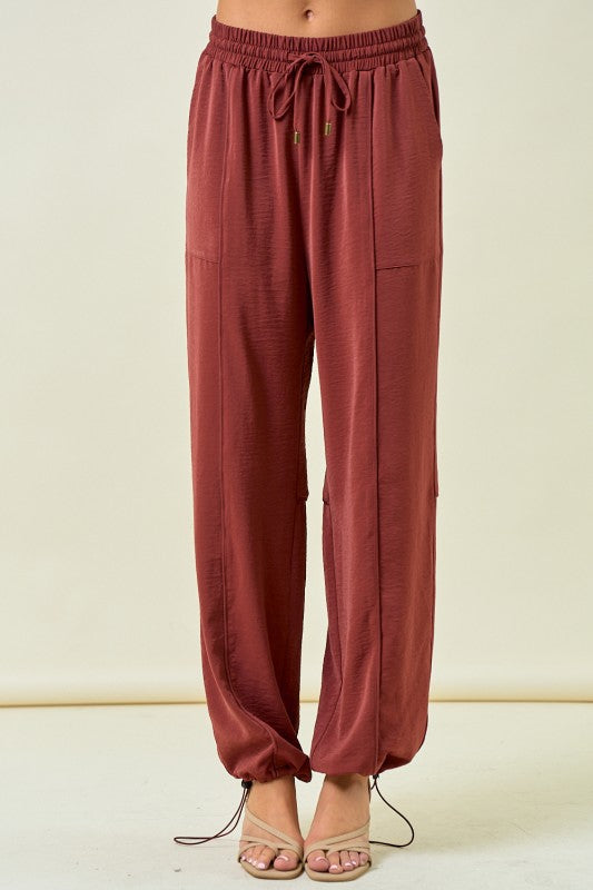 Sienna Satin Pocket Joggers
