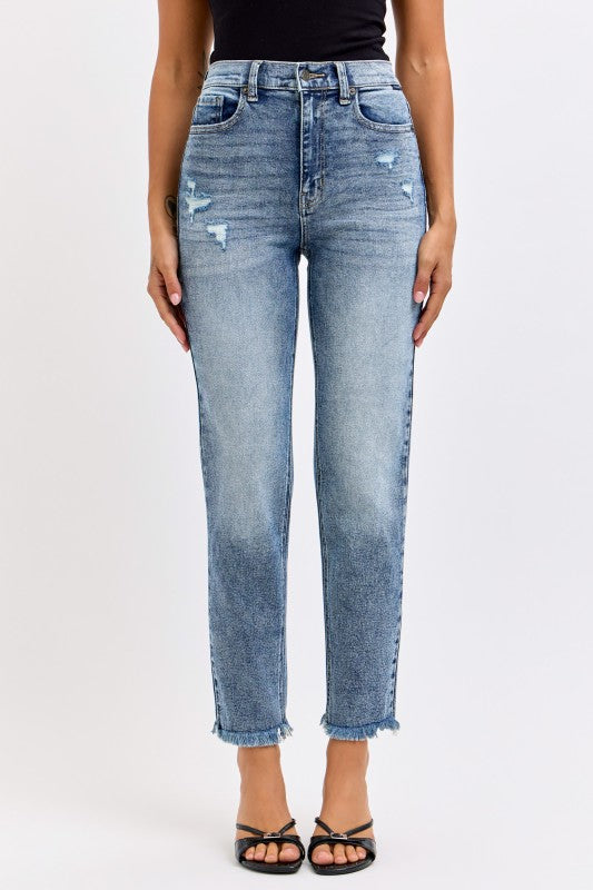 Denim High Rise Mom Jean