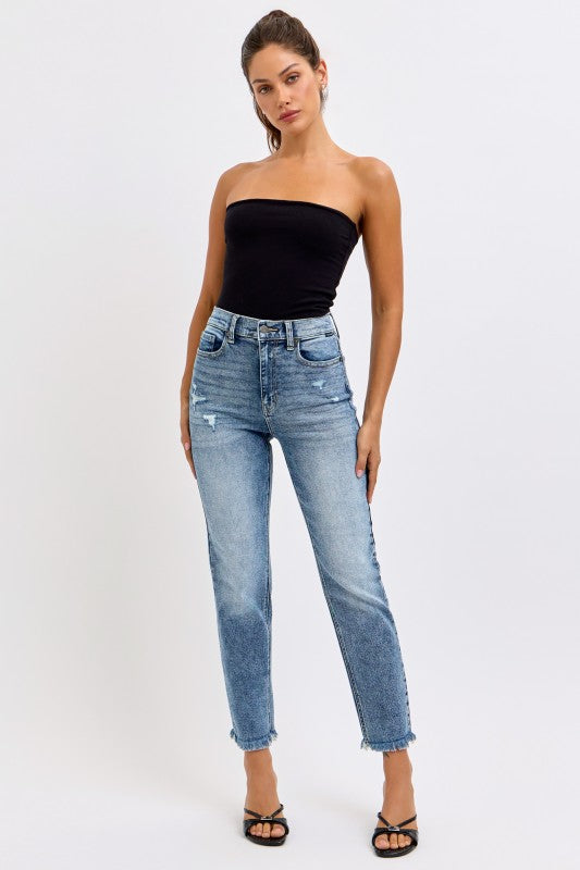 Denim High Rise Mom Jean
