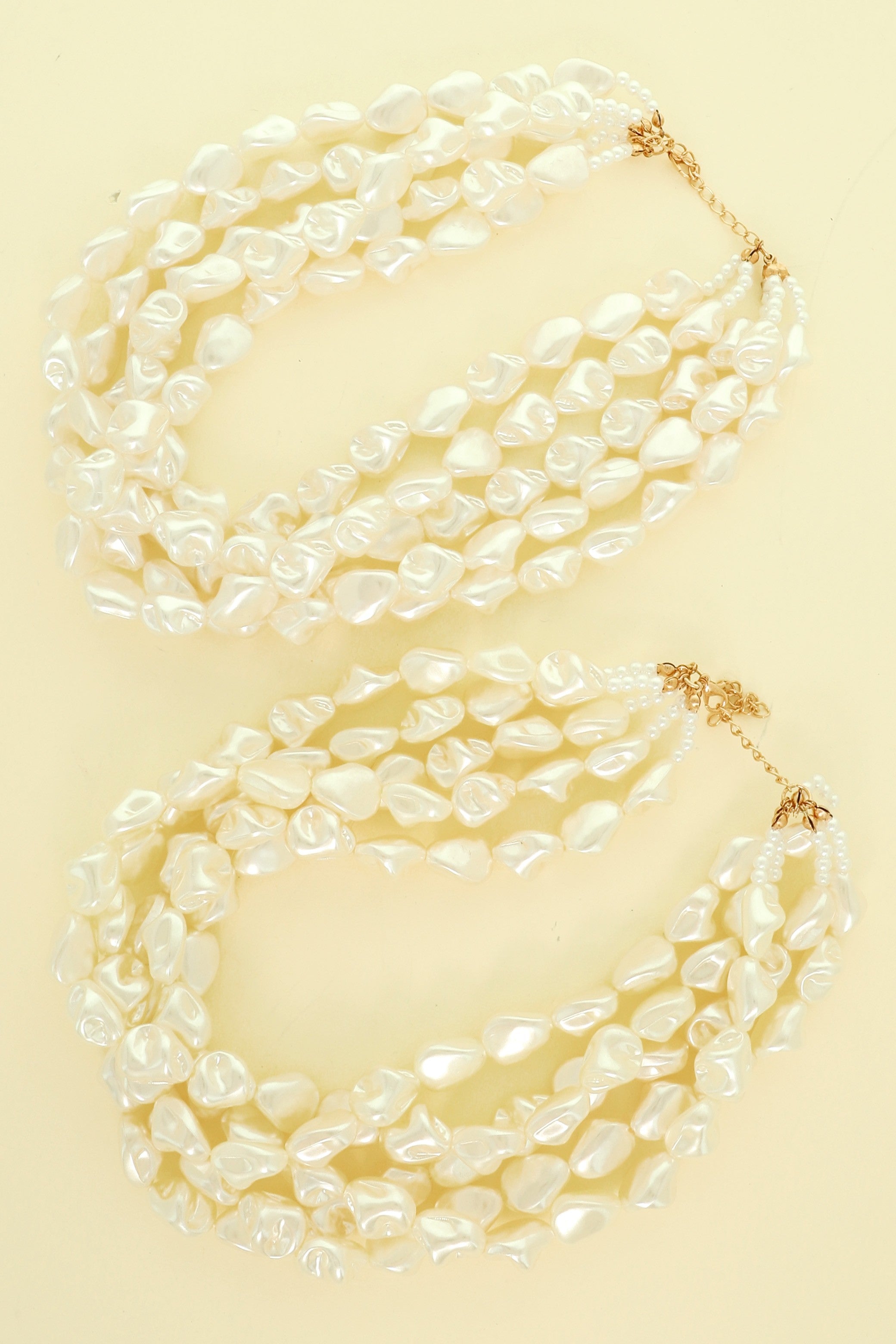 Multi Strand Baroque Pearl Necklace