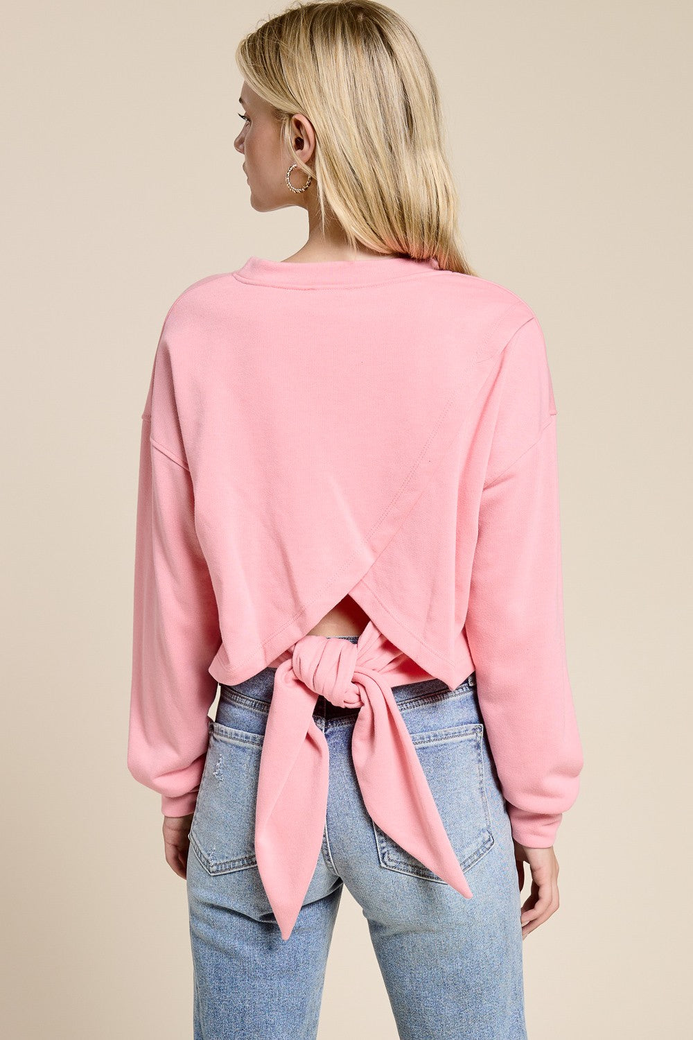 Bubblegum Tie Back Top