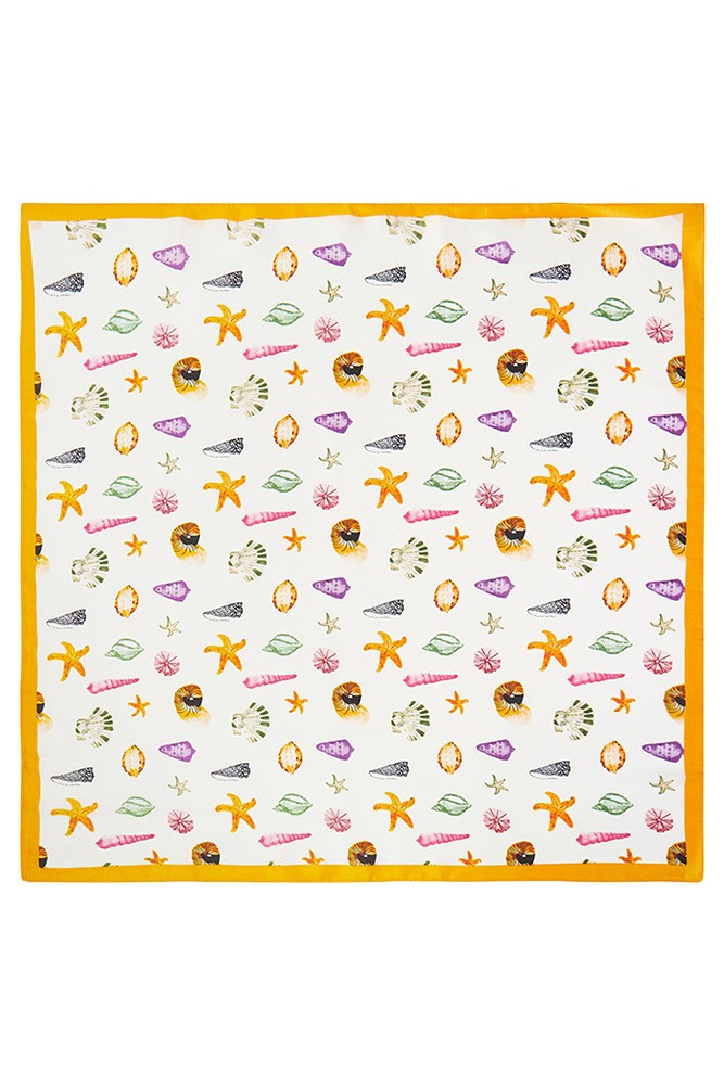 Sea Life Print Bandana Scarf