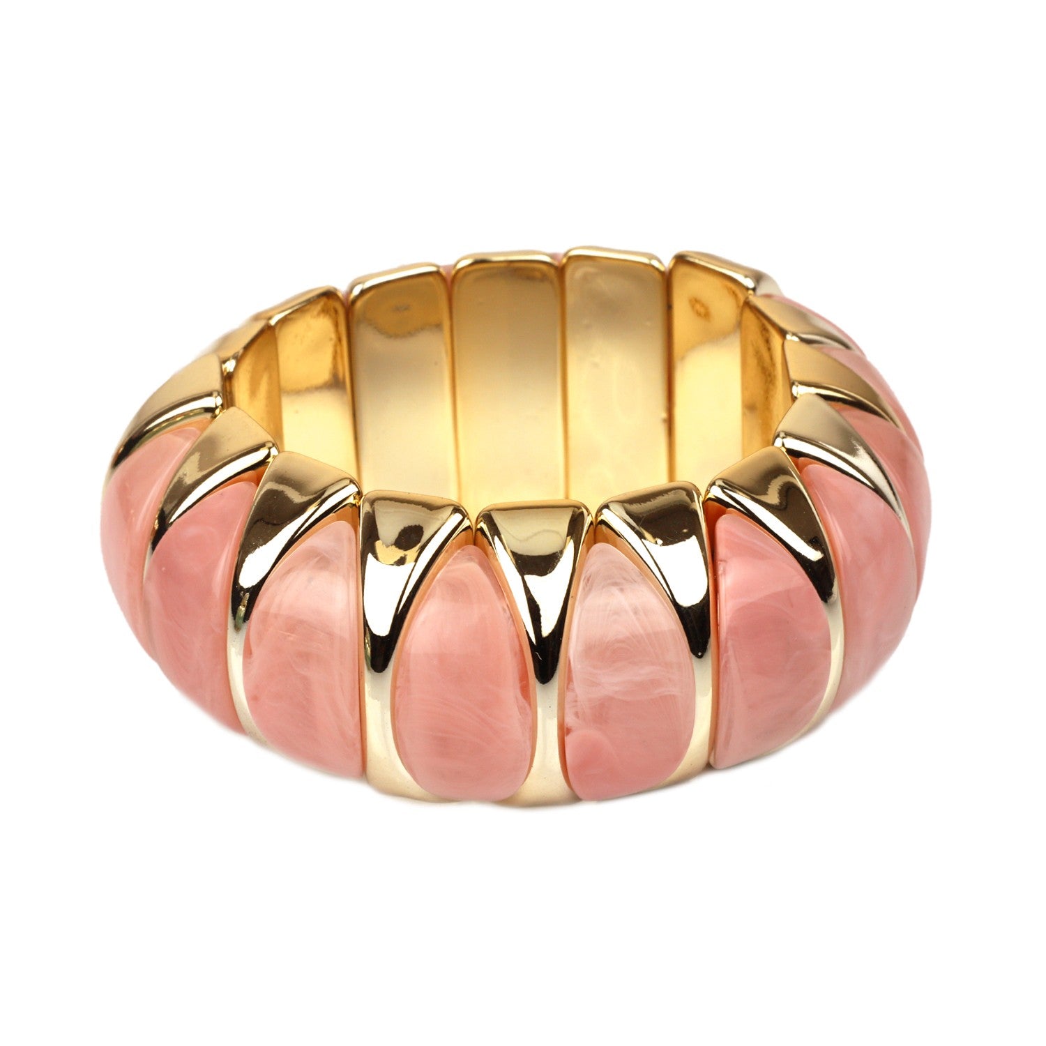 Marble Resin Stretch Bangle Bracelet