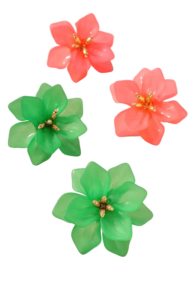 Flower Resin Earrings