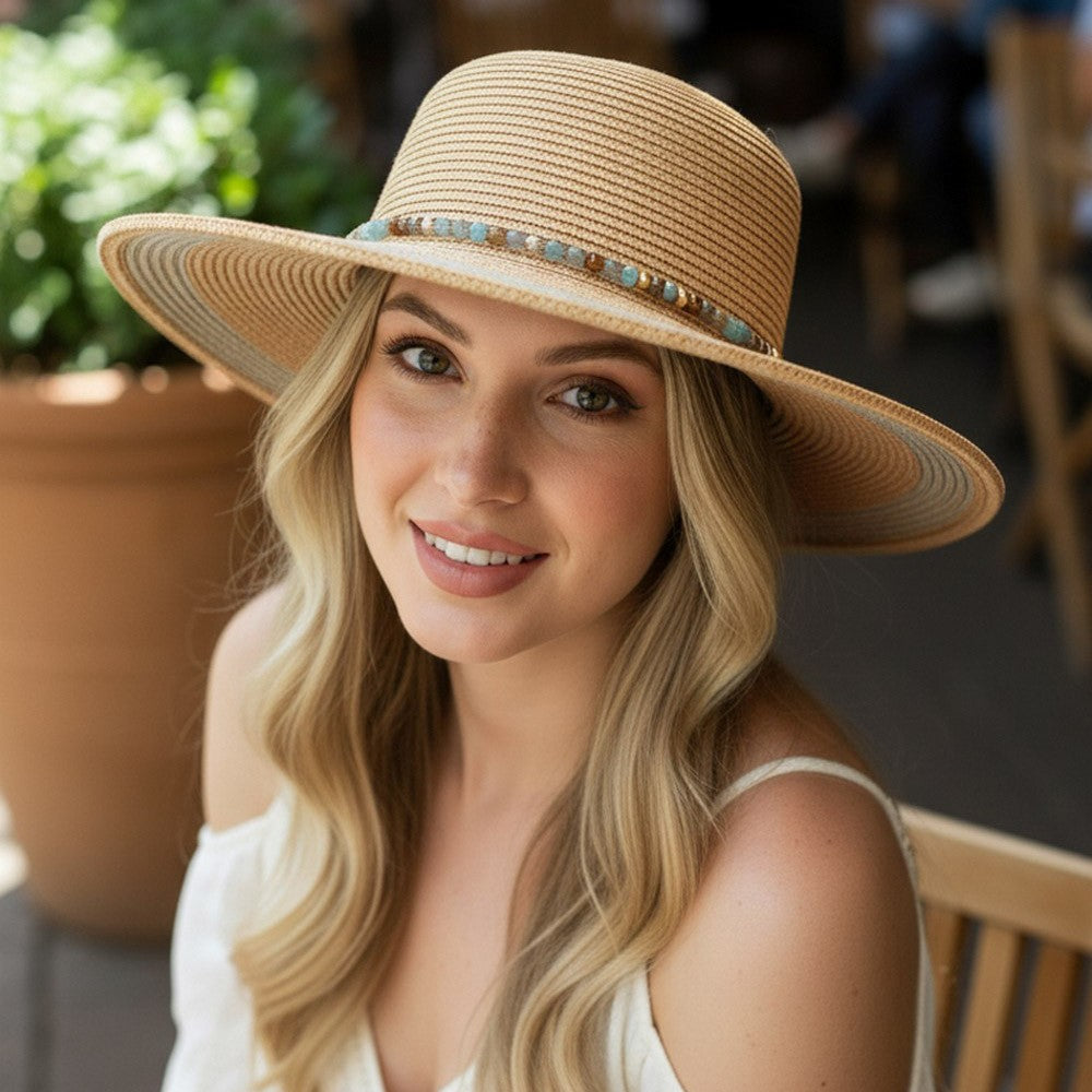 Beaded Stray Fedora Hat