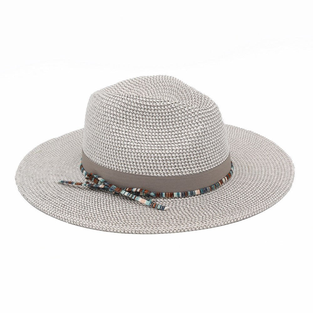 Straw Fedora Multi Band Hat