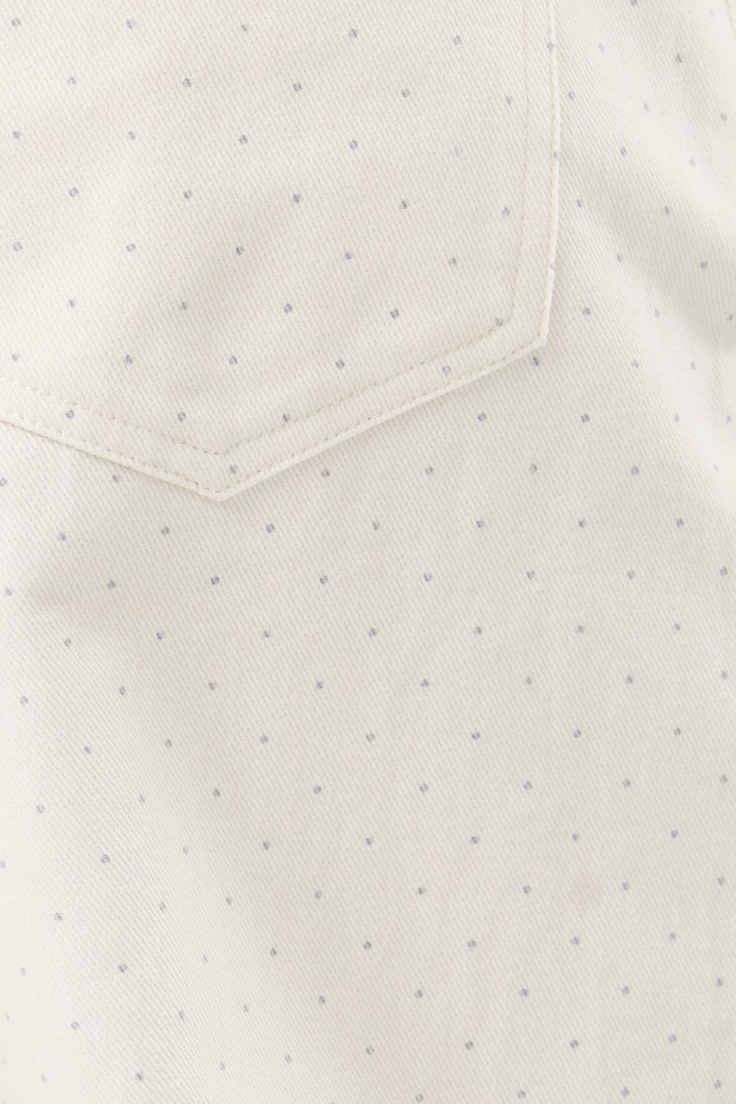 Cream Dots Low Waist Pants