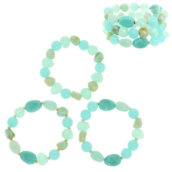Pastel 3 Piece Bracelet Set