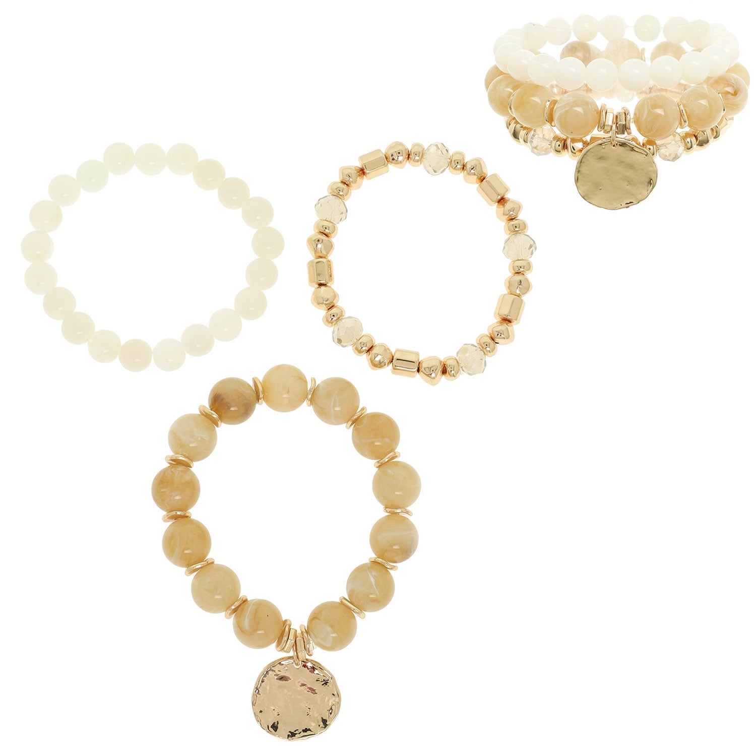 Mixed Bead Stretch Bracelet Set