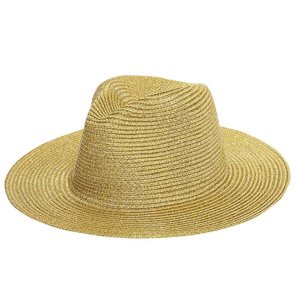 Gold Straw Panama Hat