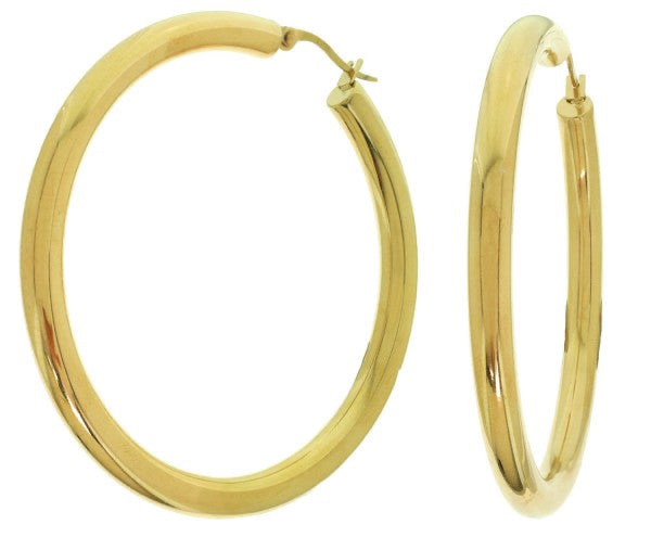Gold Hinged Hoop Earrings