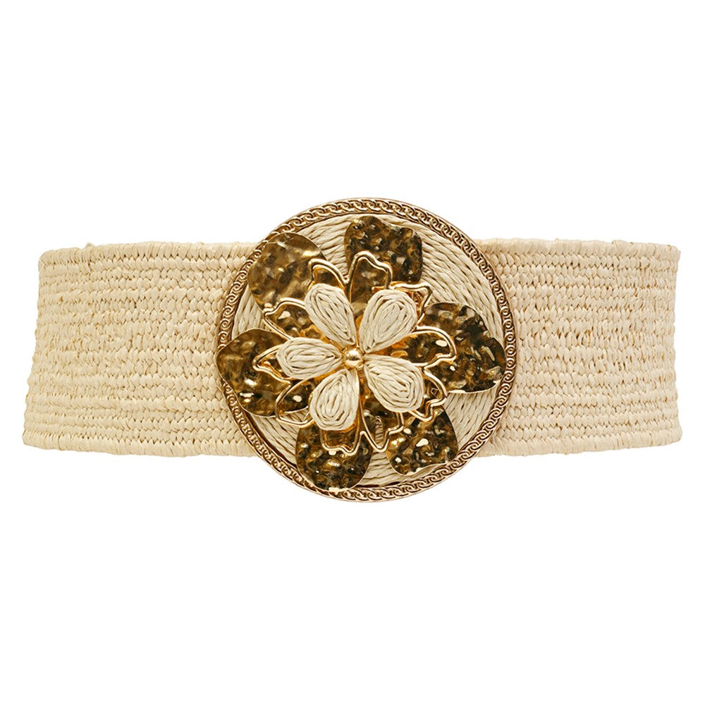 Gold Center FLower Straw Belt
