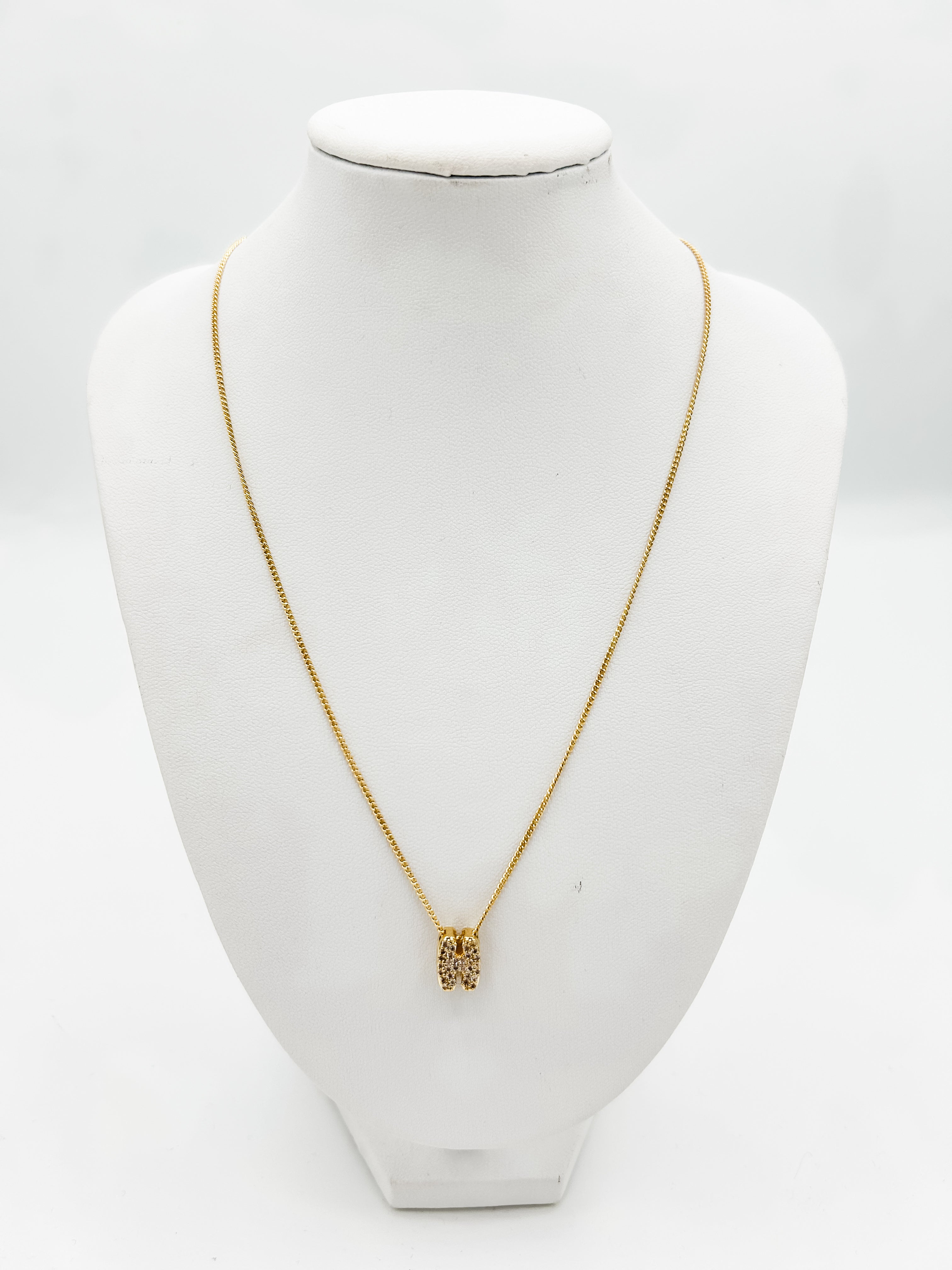 Mini Bling Balloon Letter Necklace