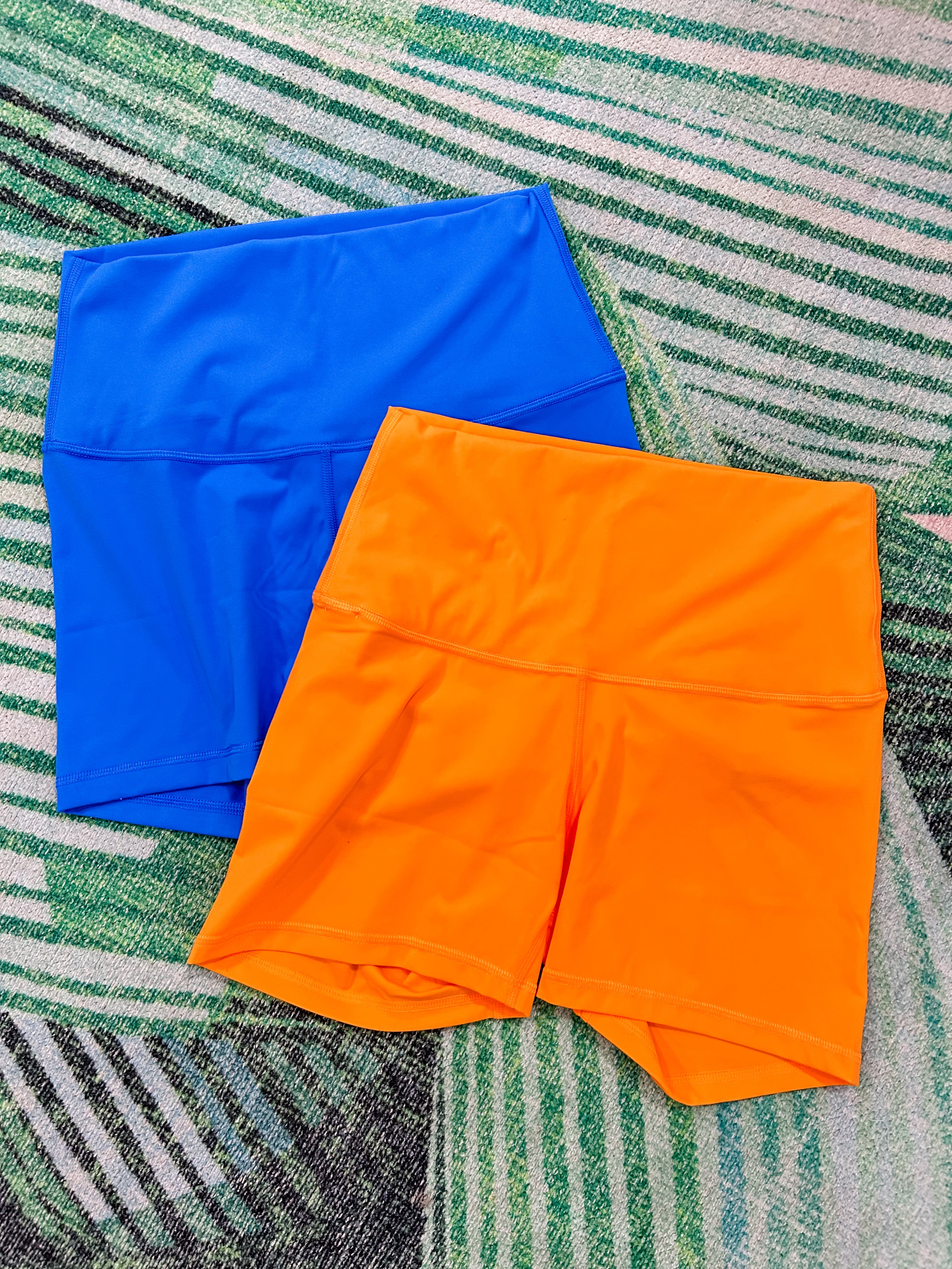 Neon Orange Buttery Soft Biker Shorts
