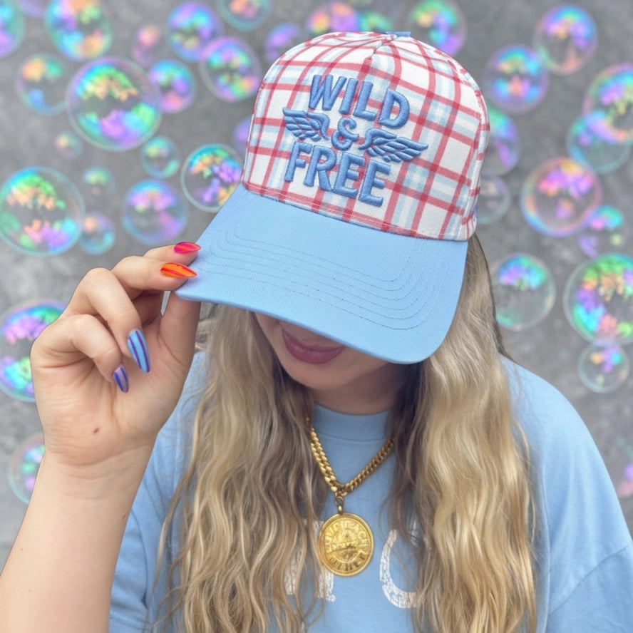 Wild And Free Embroidered Hat
