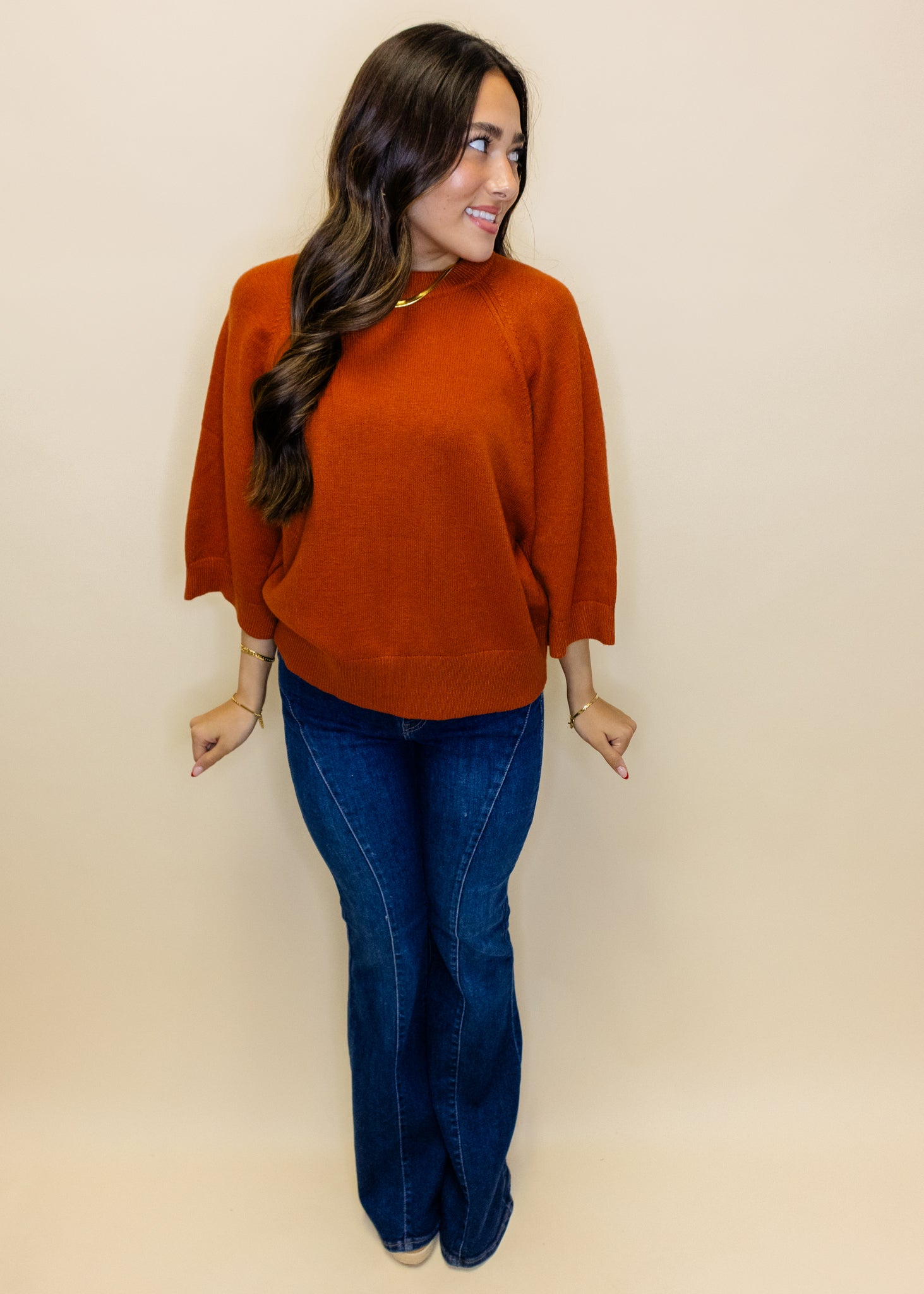 Low Rise Dark Flare Jeans