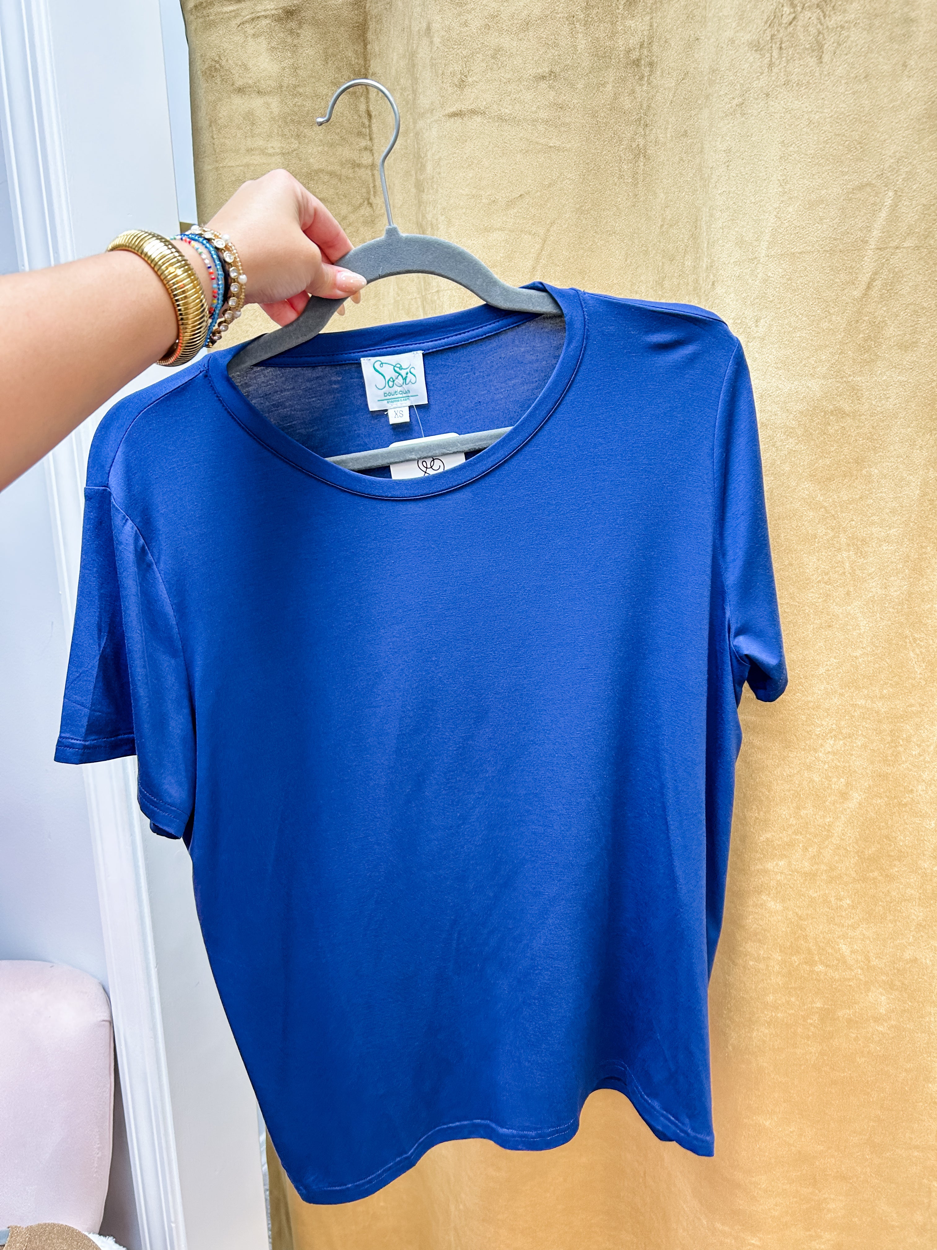 Navy Blue SoSis Signature Tee