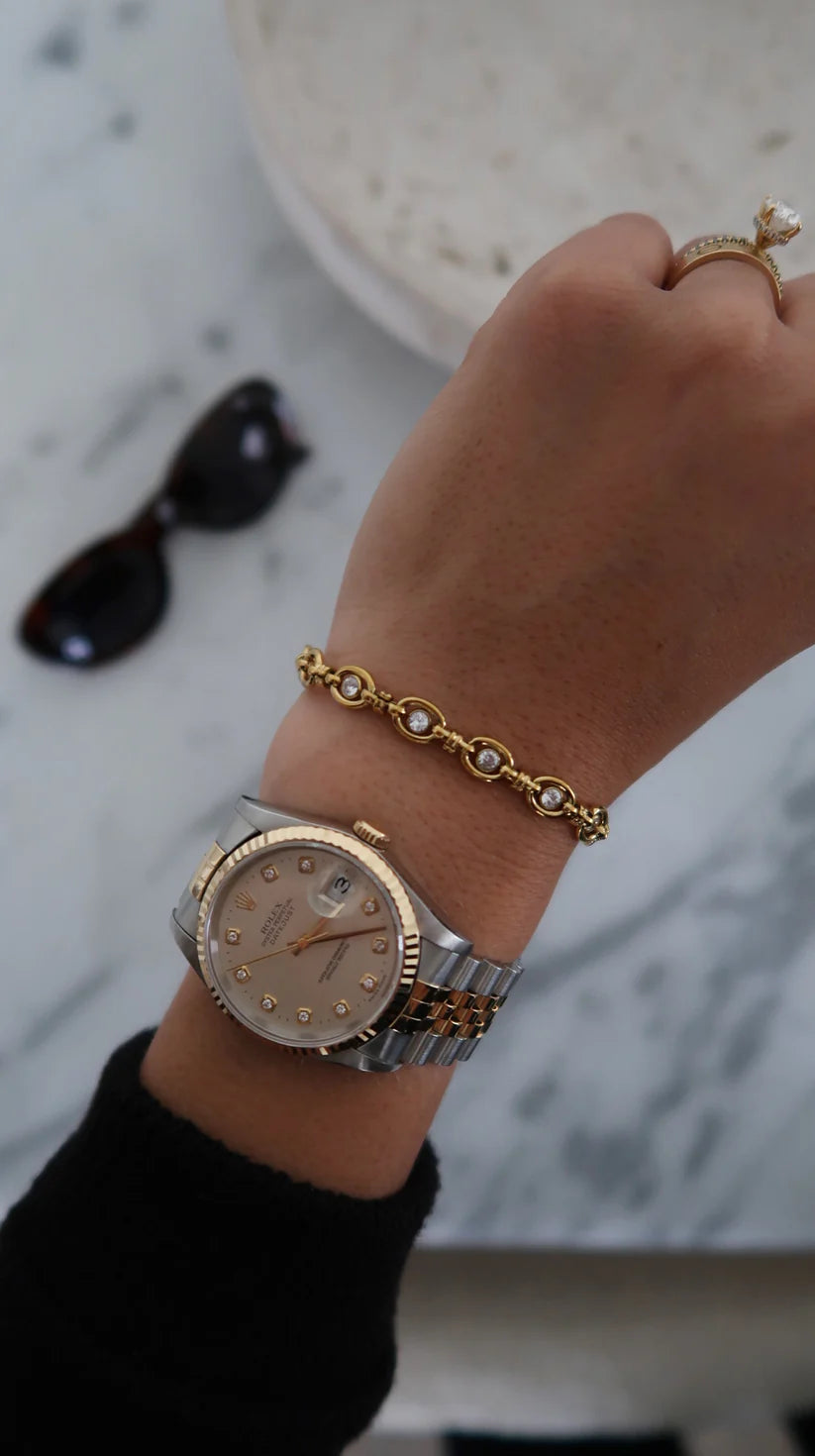 The Brooke Gold Diamond Bracelet