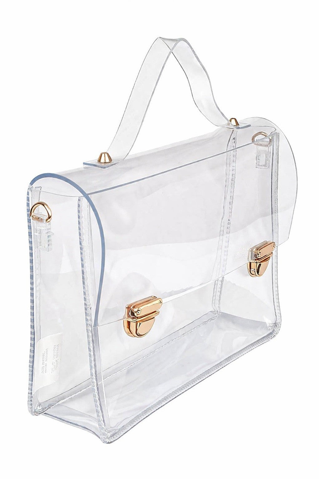 Gameday Clear Crossbody Bag Gold Hardware