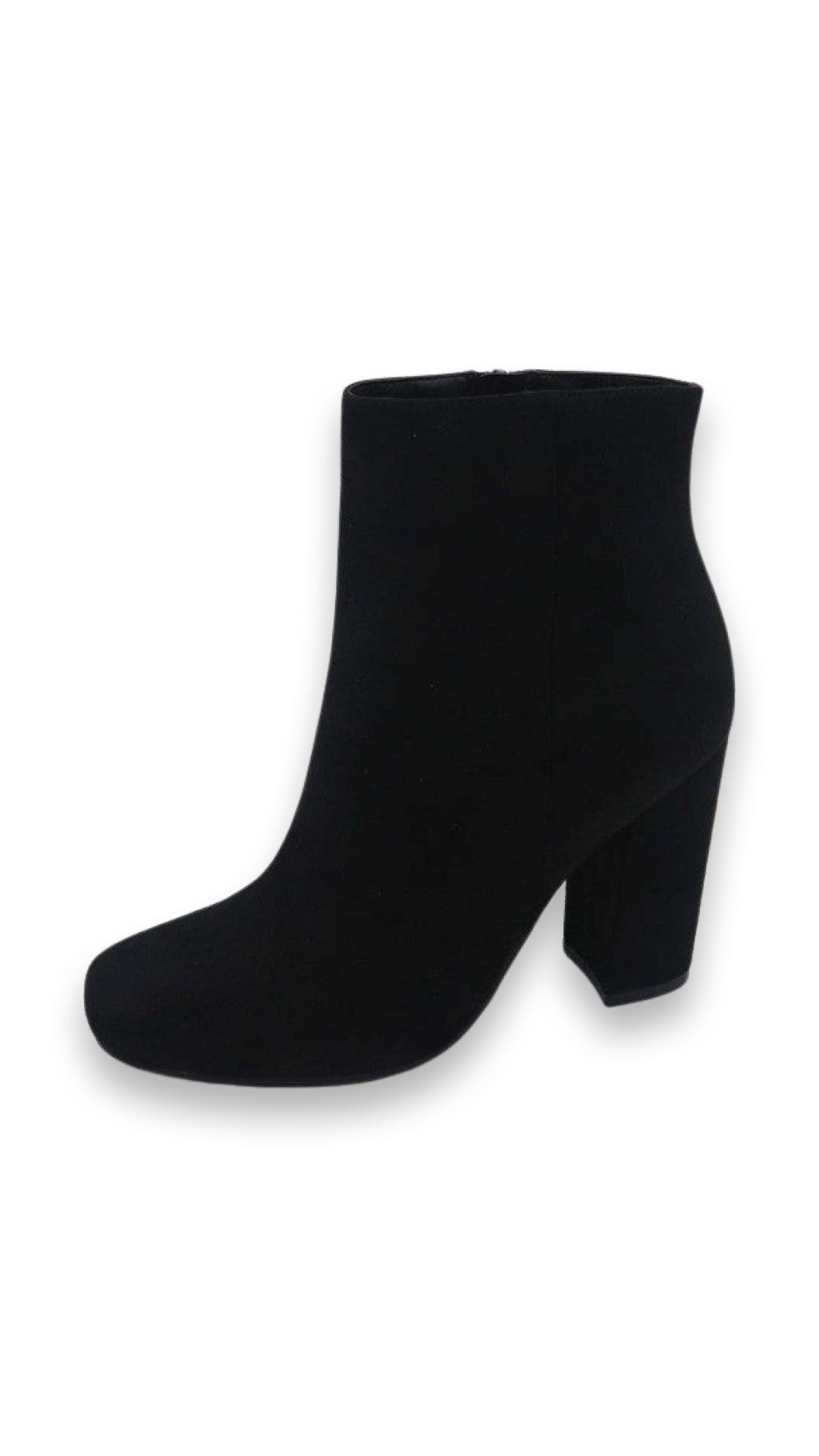 Black Suede Ankle Bootie
