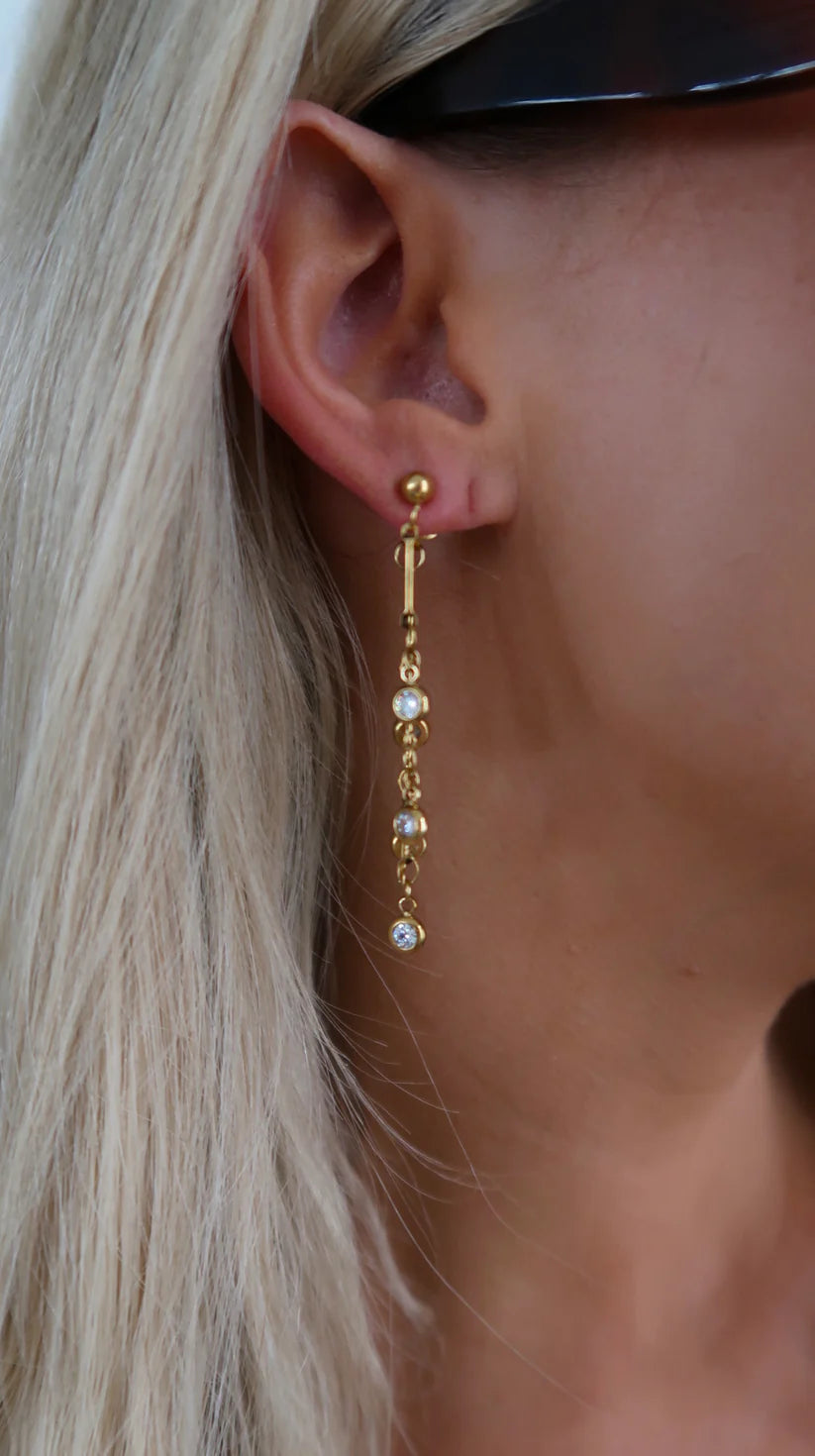 The Georgia Gold Diamond Earrings