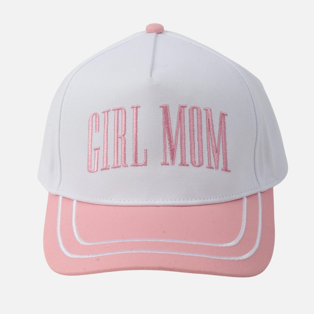 Pink Girl Mom Embroidered Hat
