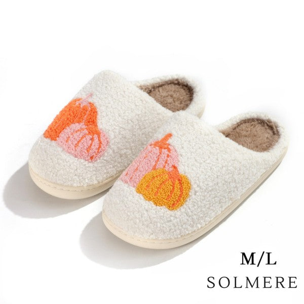 Pumpkins Slippers Size M/L