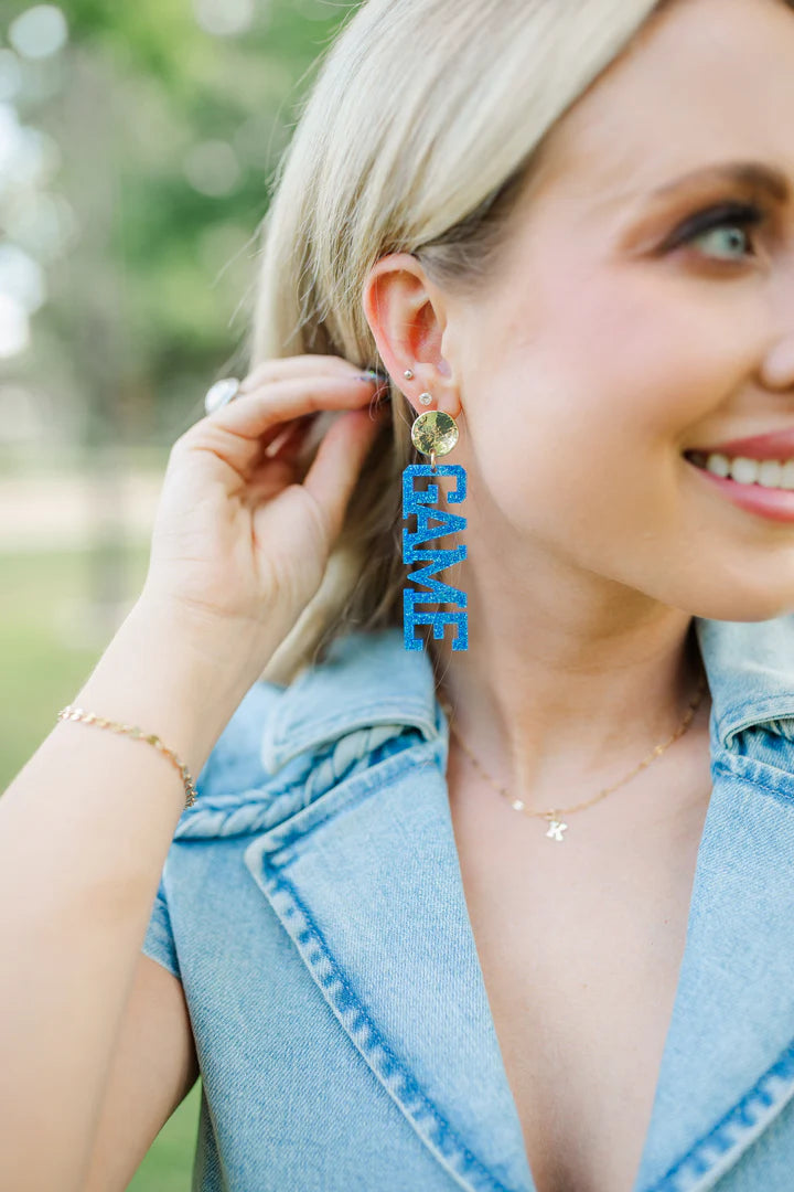 Blue & Gold GameDay Earrings