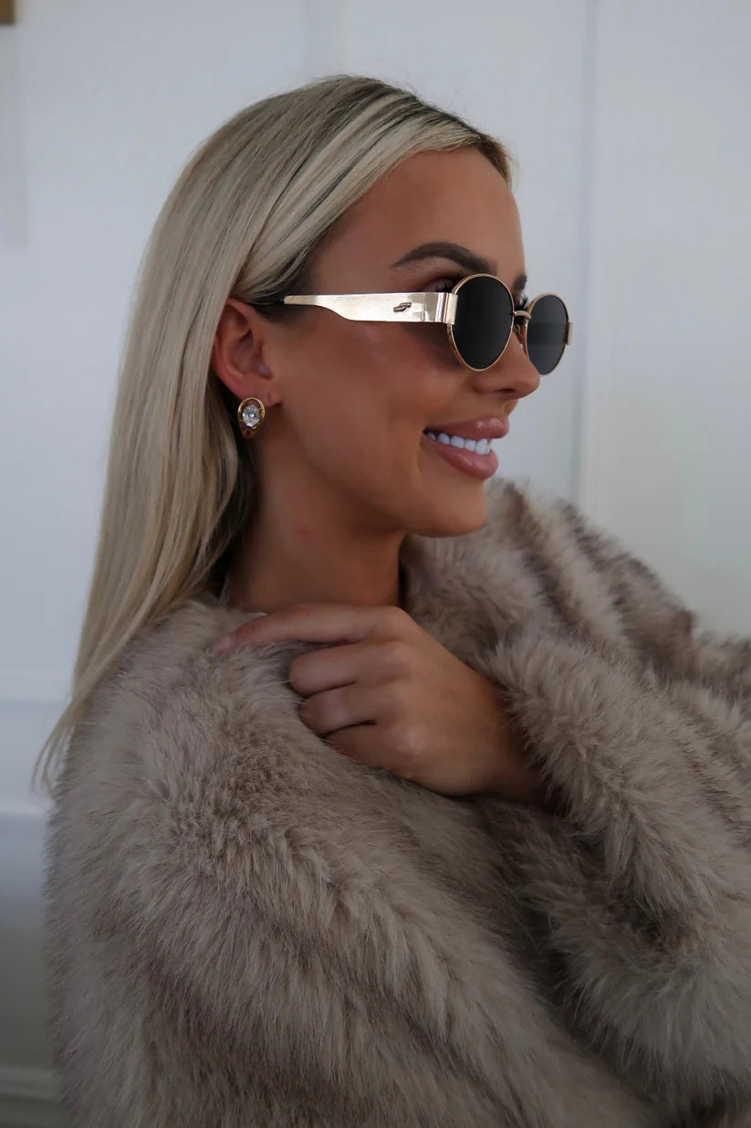 The Katie Gold Rhinestone Earrings