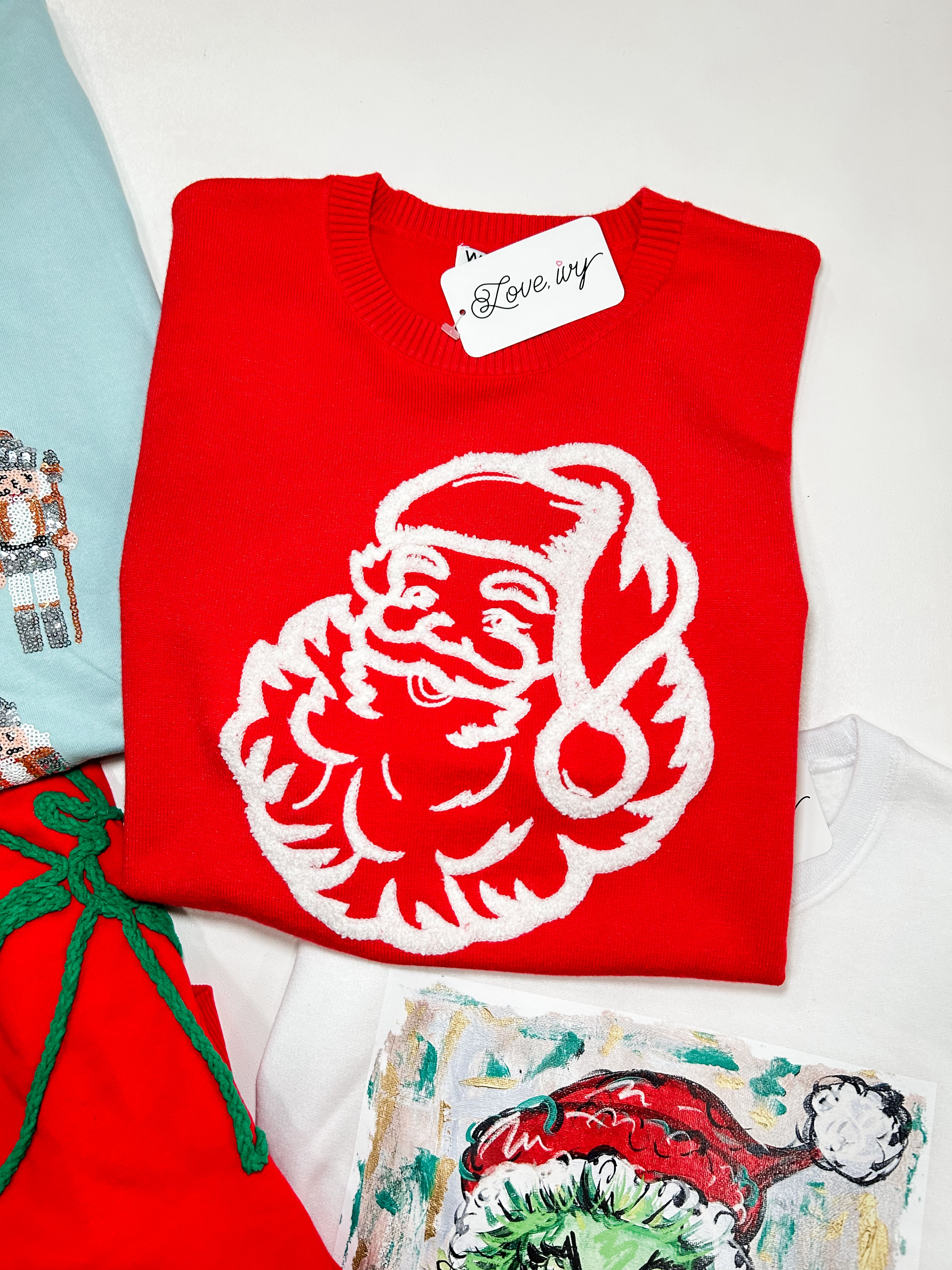 Red Santa Christmas Sweater