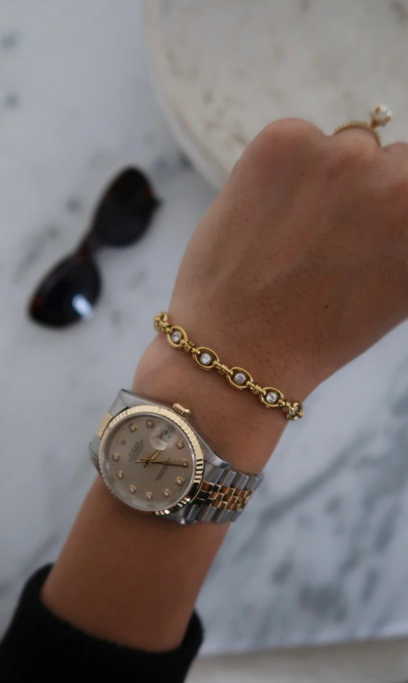 The Brooke Gold Diamond Bracelet
