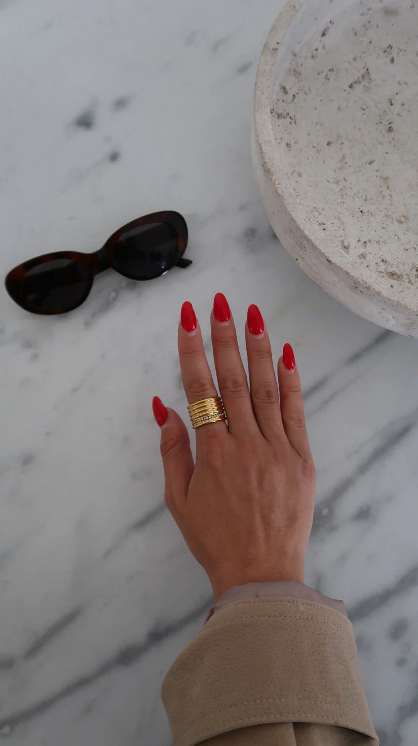 The Faith Gold Rhinestone Ring