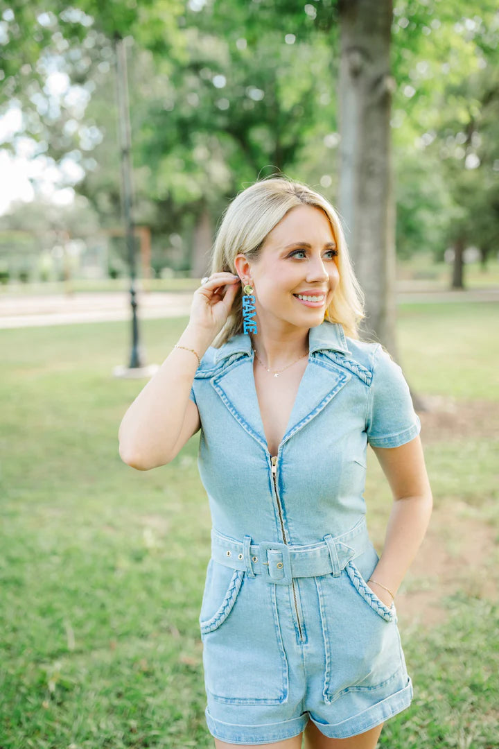 Blue & Gold GameDay Earrings