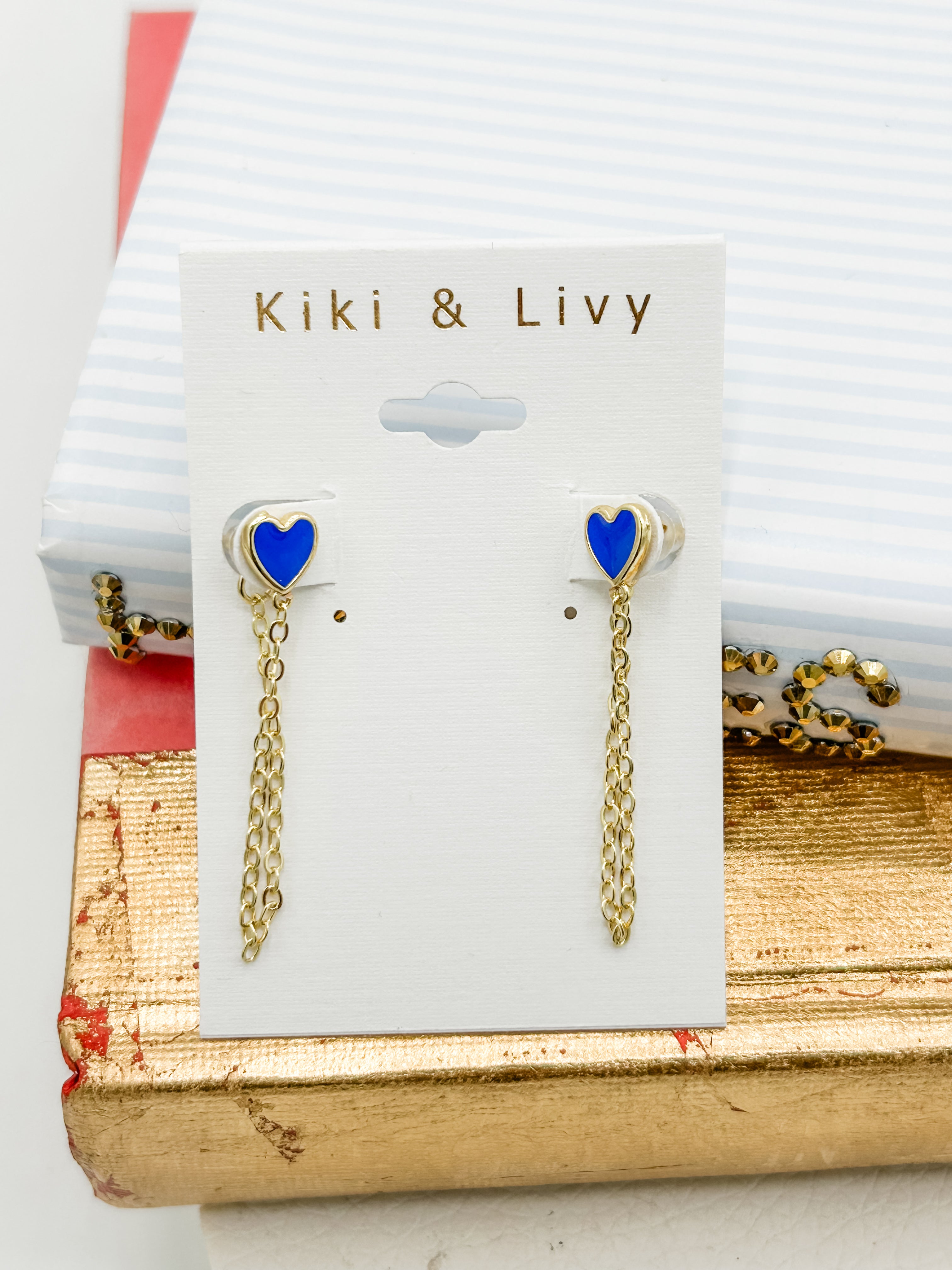Heart Chain Earrings