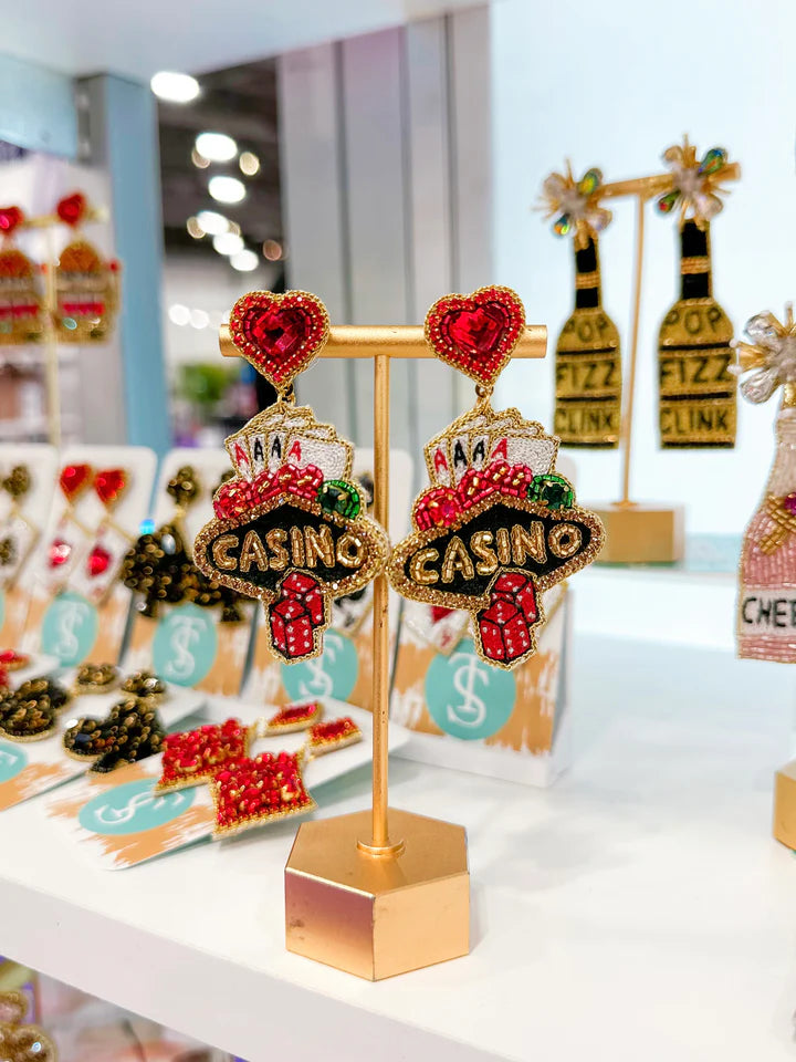 Casino Beaded Earrings