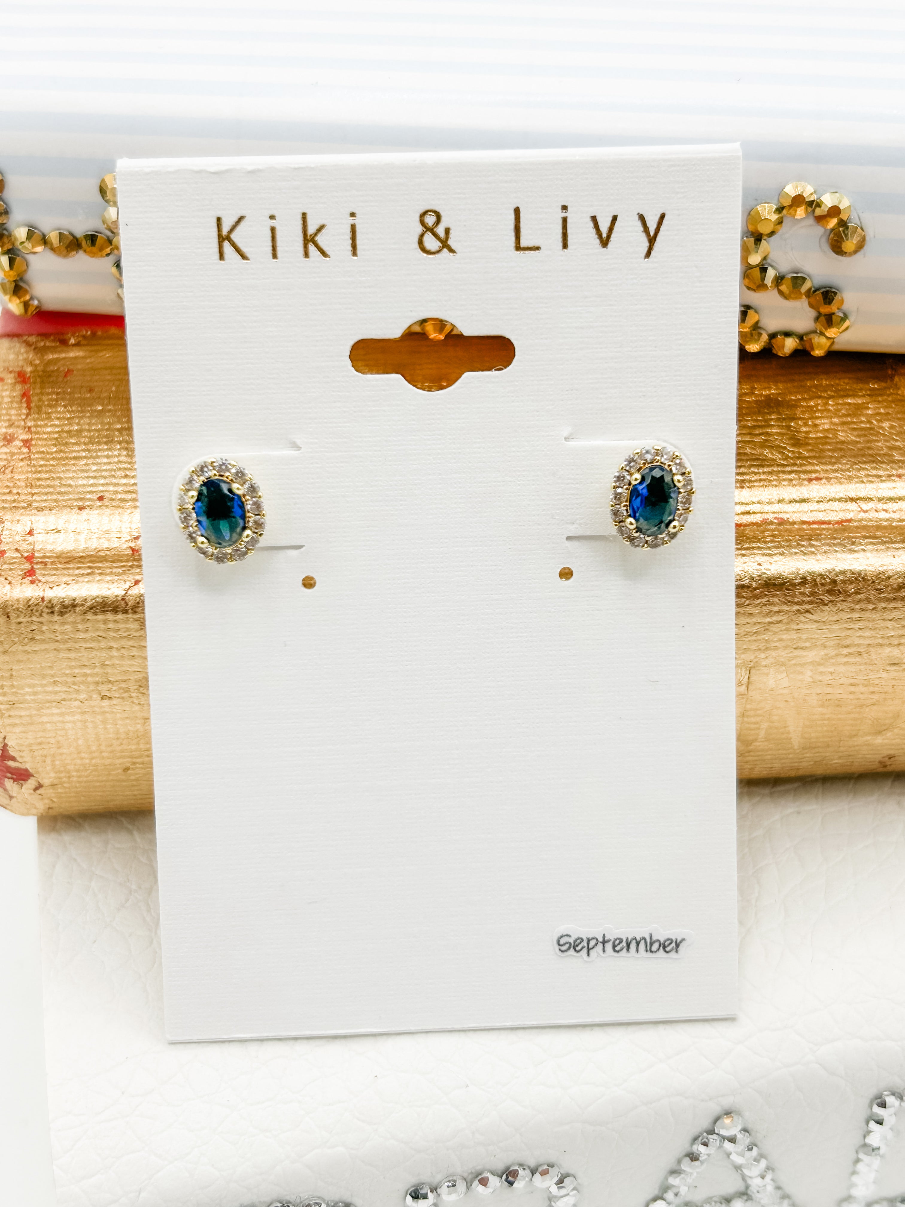 Birthstone Stud Earrings