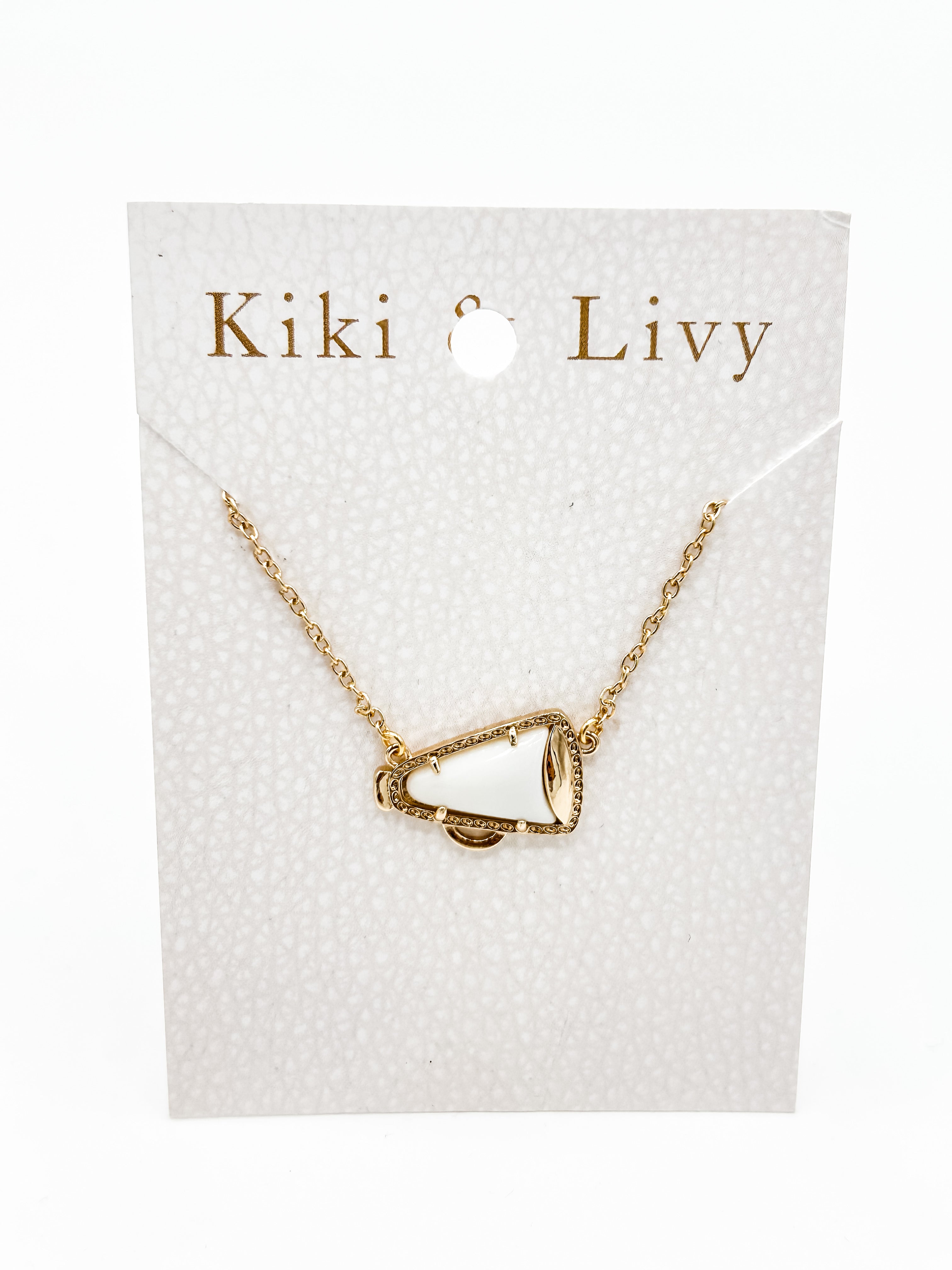 Gold Cheer Stone Necklace