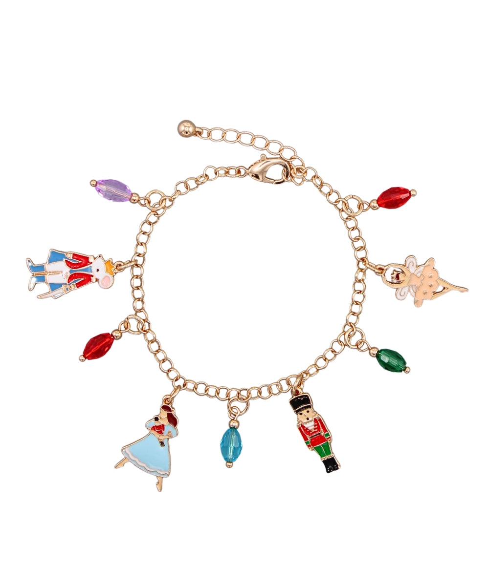 Gold Nutcracker Charm Bracelet