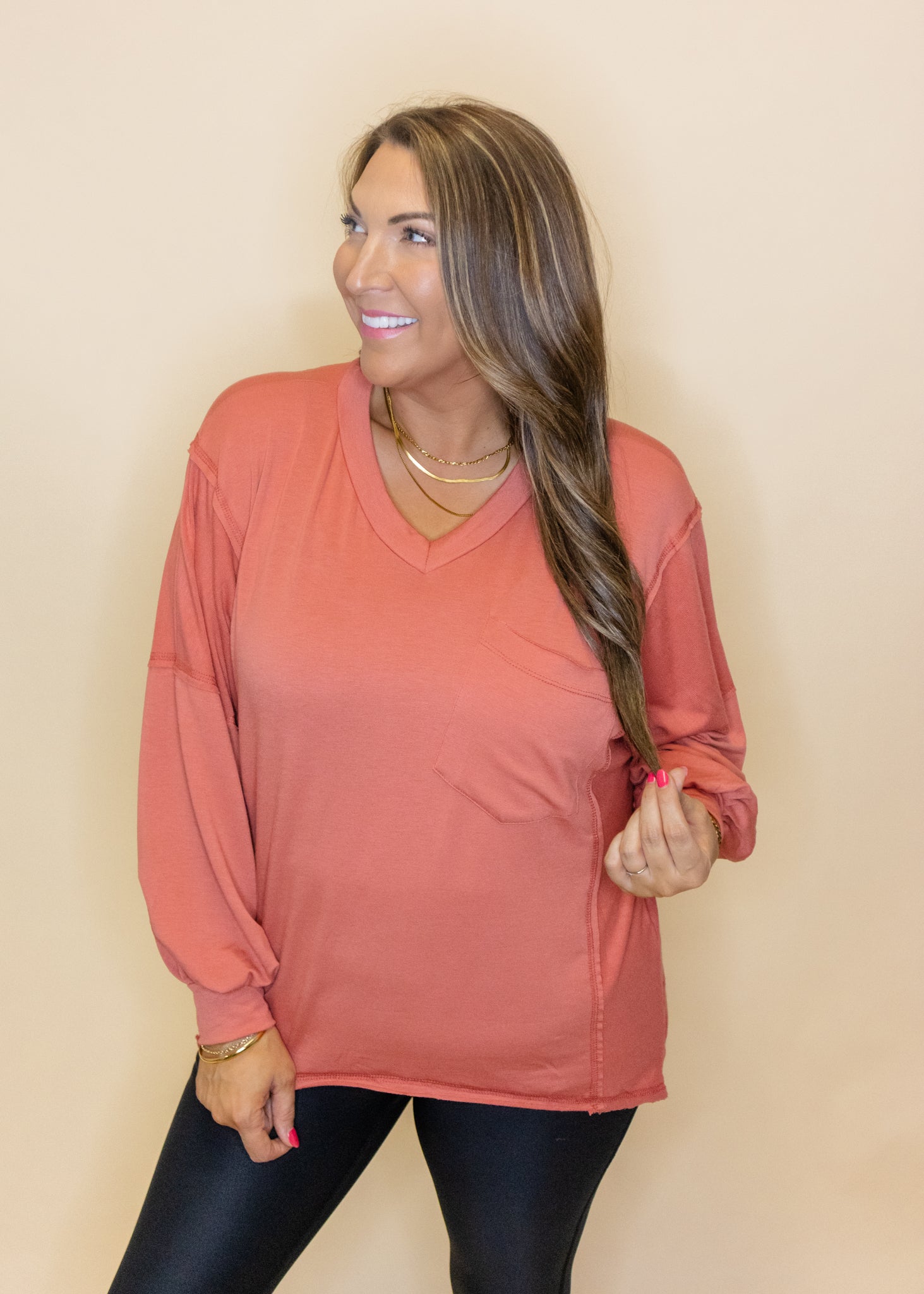 Brick Pocket French Terry Top